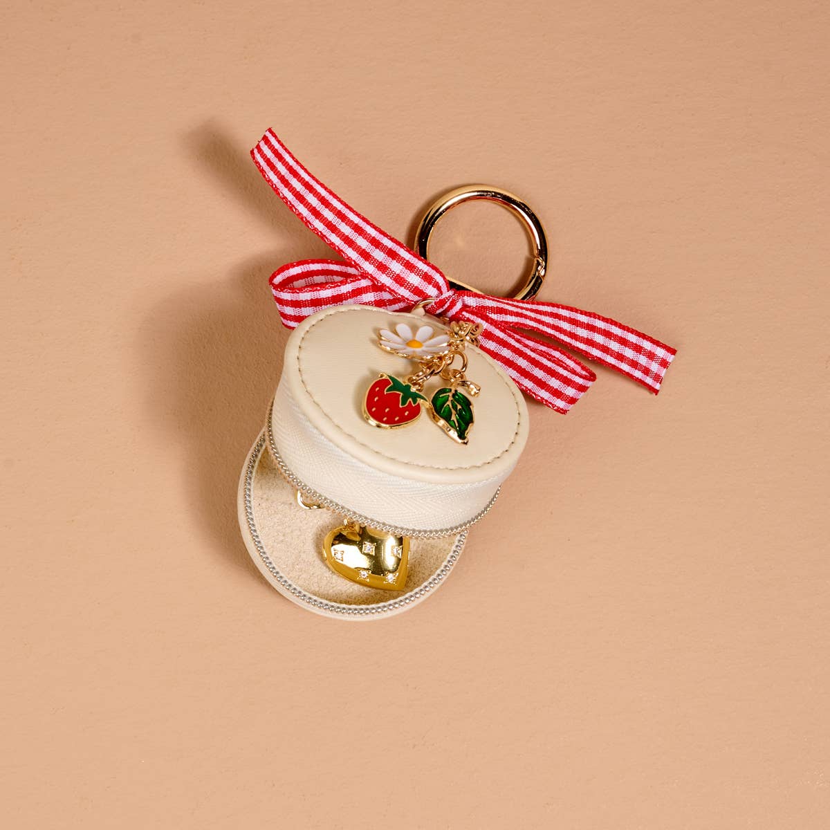 The Darling Effect - Travel Jewelry Case Bag Charm-Strawberry Shortcake