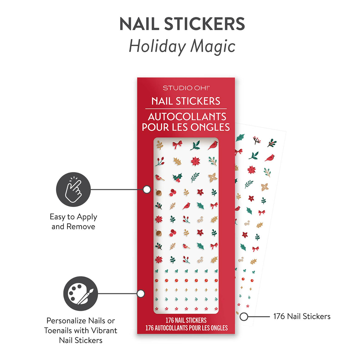 Studio Oh! - Christmas Holiday Magic Nail Stickers