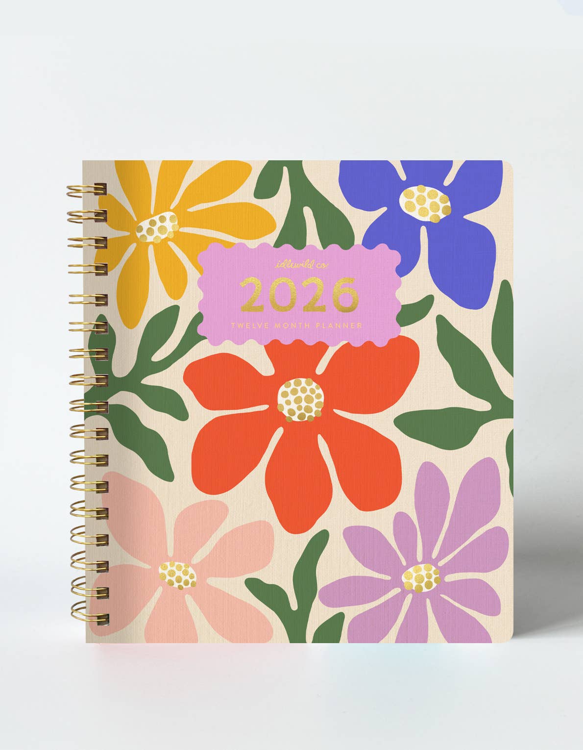 Idlewild Co. - 2026 Fullsize Softcover Planner, Primary Blooms