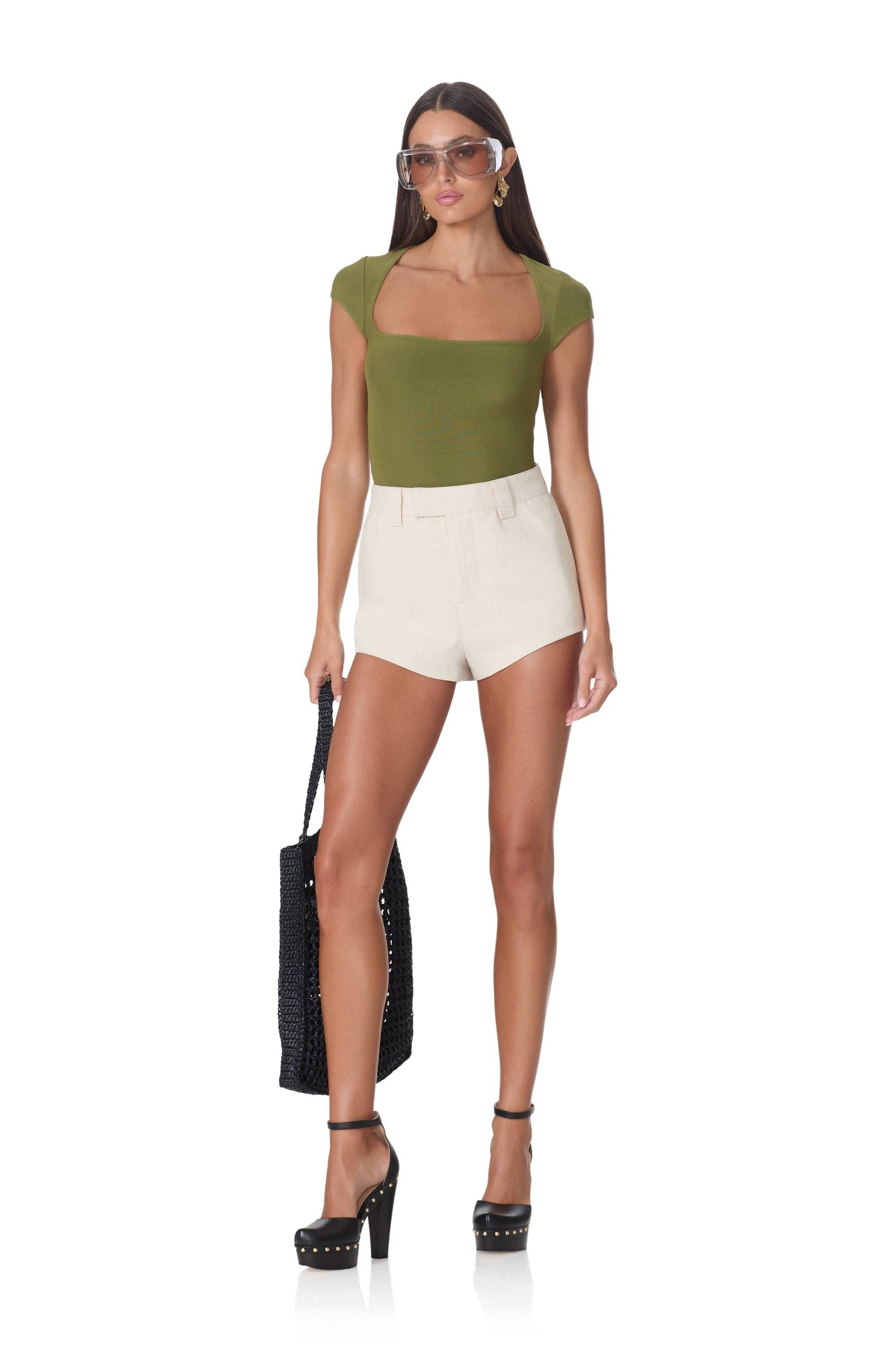 AFRM - Winona Top - Summer Olive