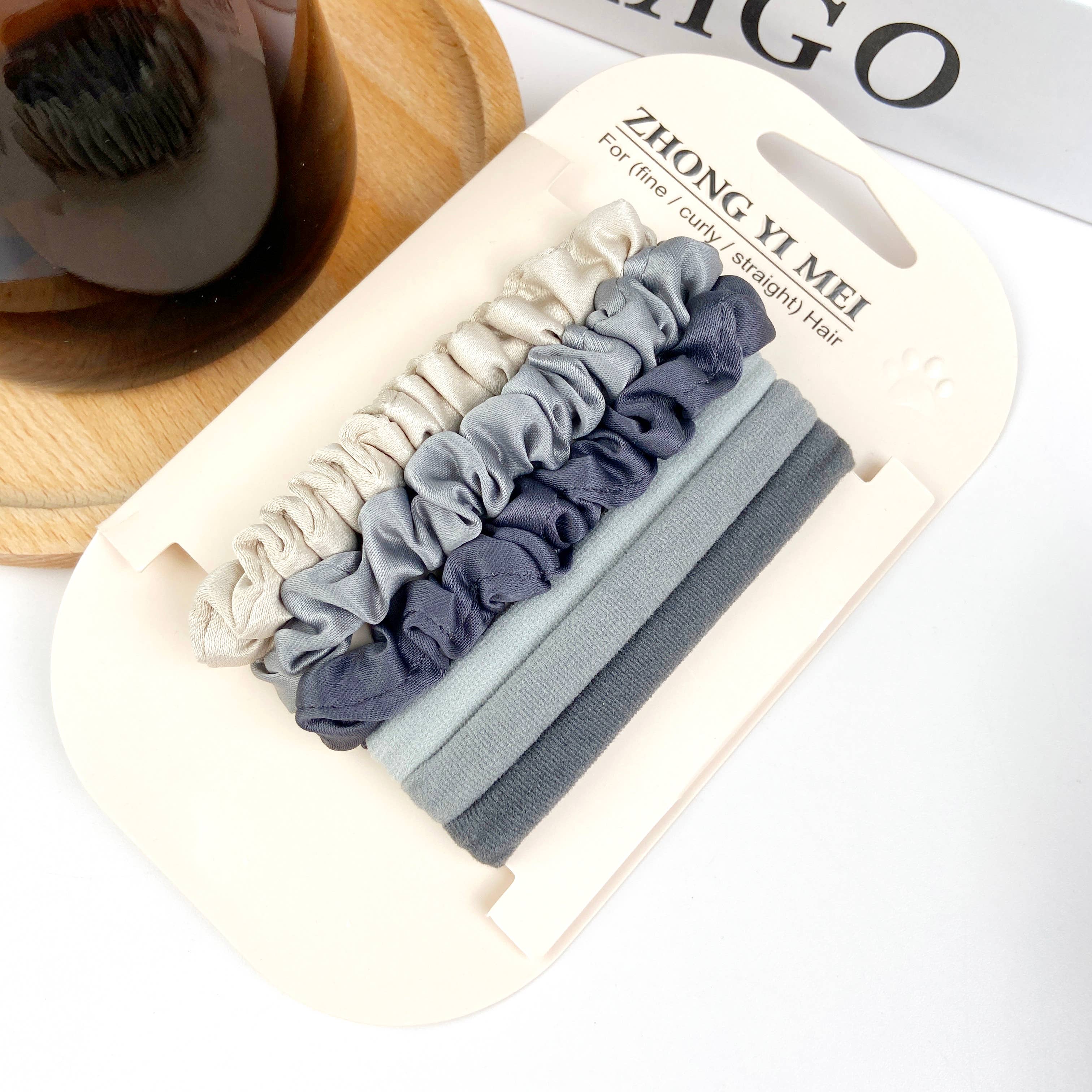 SoapElenGlen - 6PCS colorful  high elastic sweet hair tie