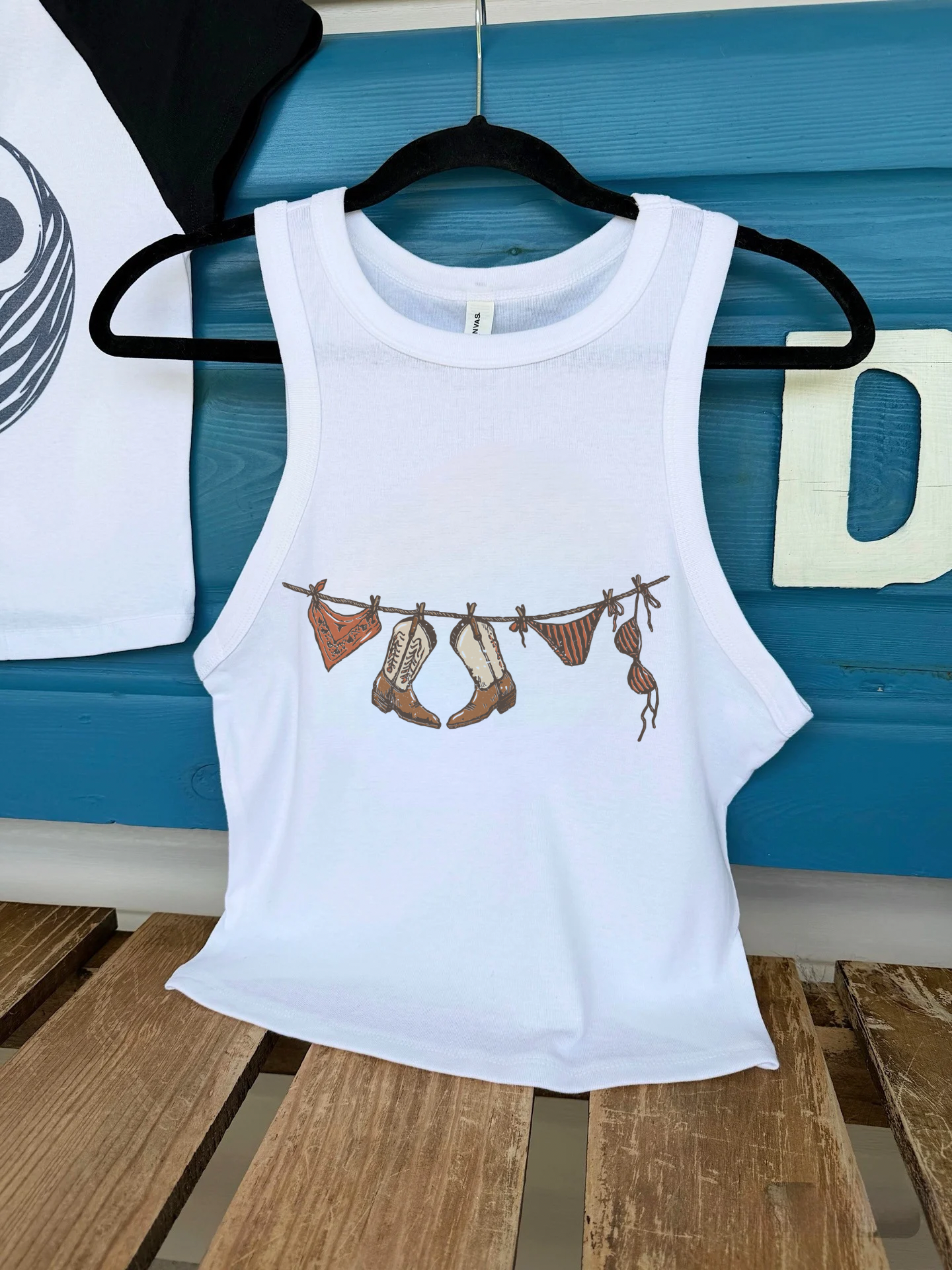 Gunpowder and Glam Boutique - Cowgirl Summer Cropped Tank