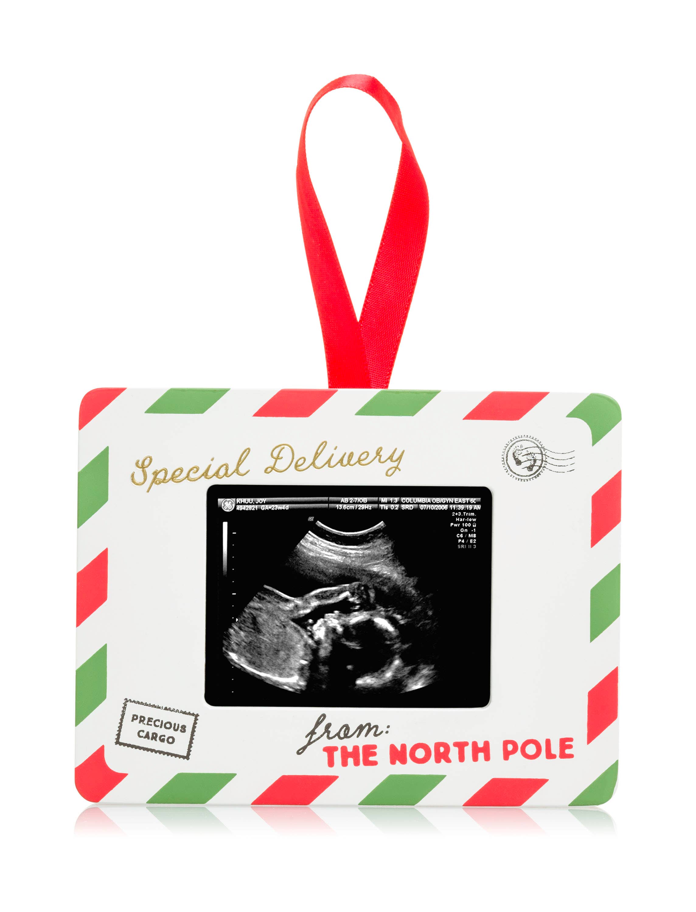 Pearhead - Special Delivery Sonogram Photo Holiday Ornament