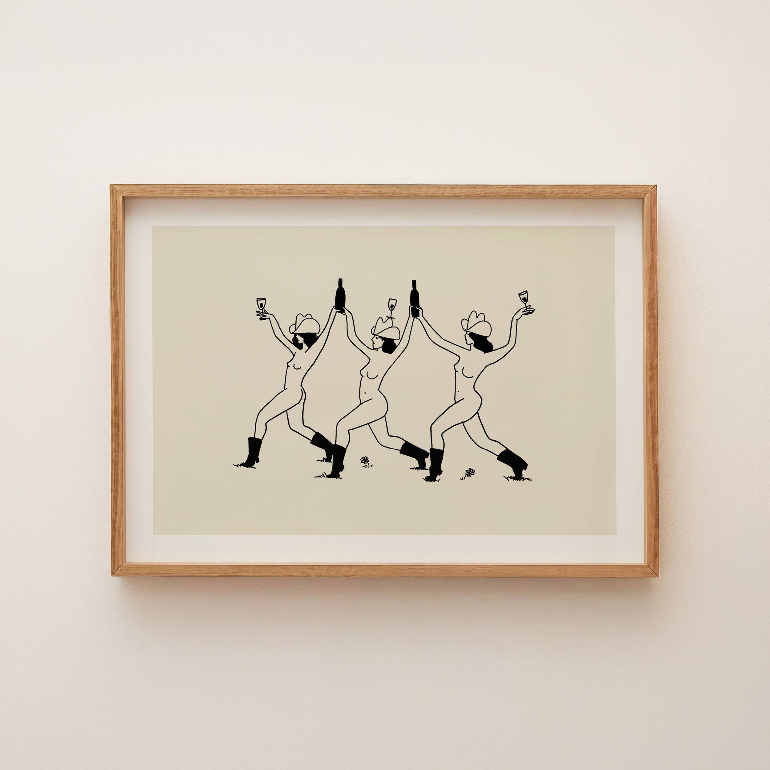 Tumbleweed Design Studio - Western Wine Vintage Art Print