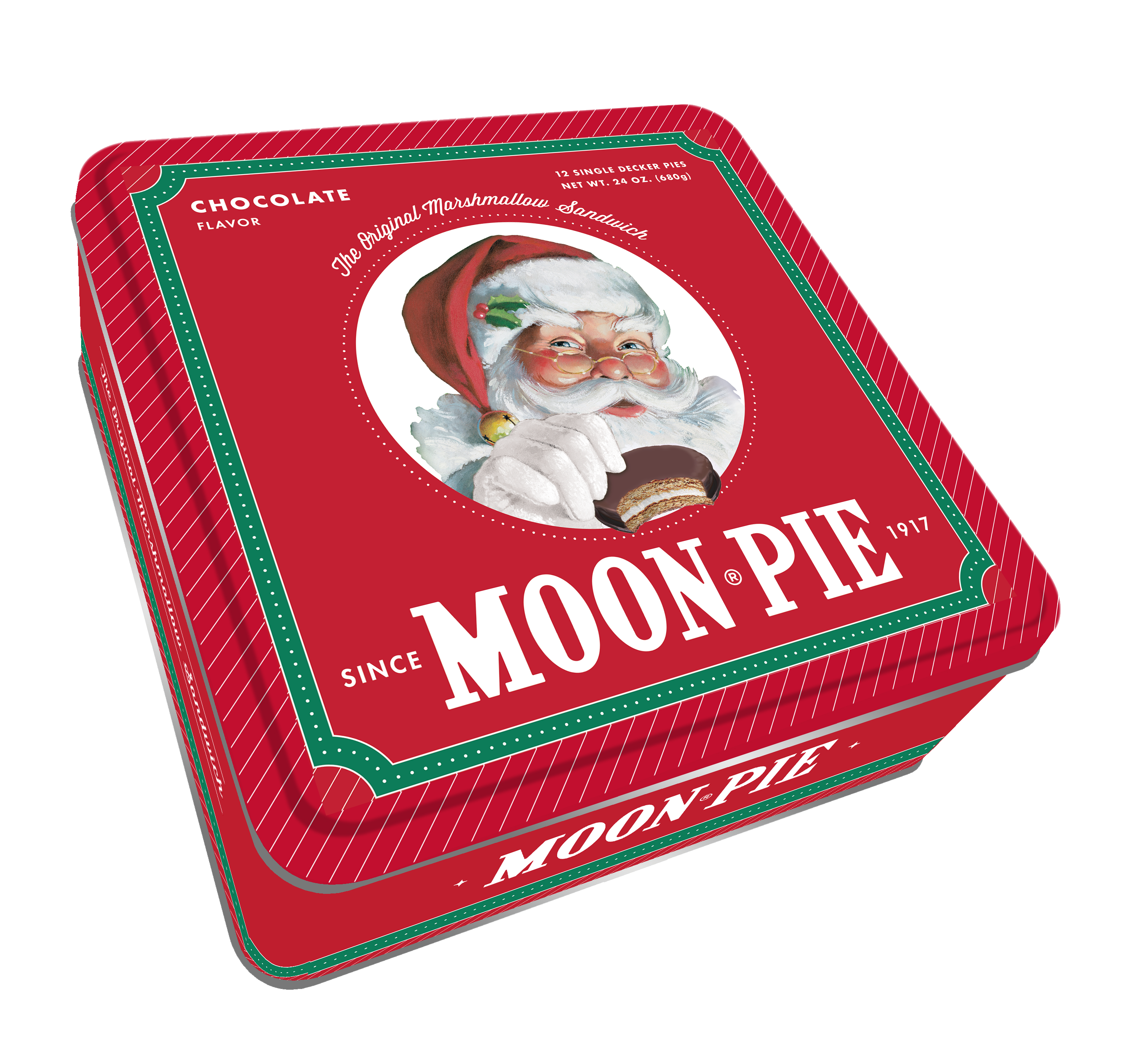 MoonPie Direct - Red Santa Holiday Tin