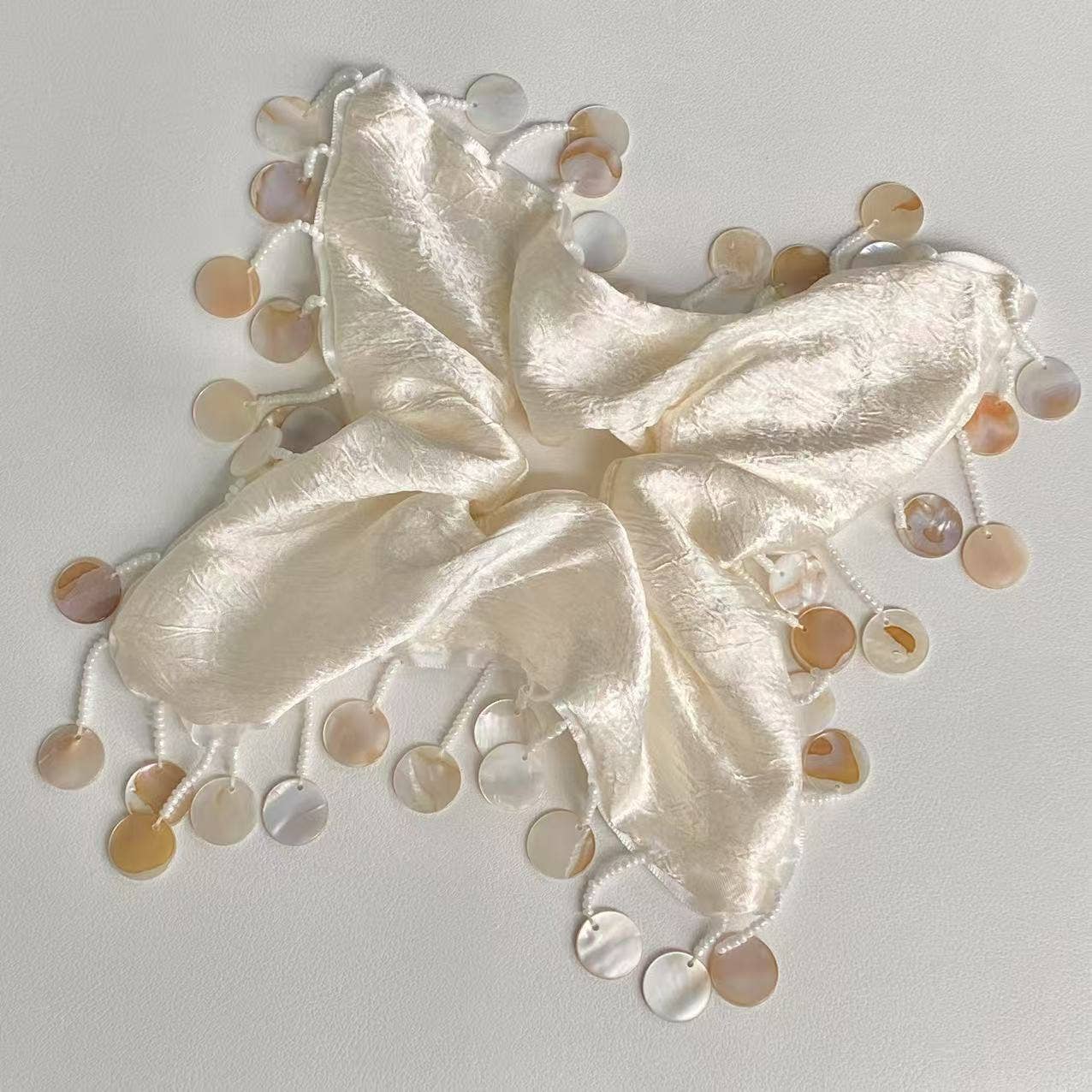 Dipped Shop - Pearl Shell Pendants Handmade Hair Tie