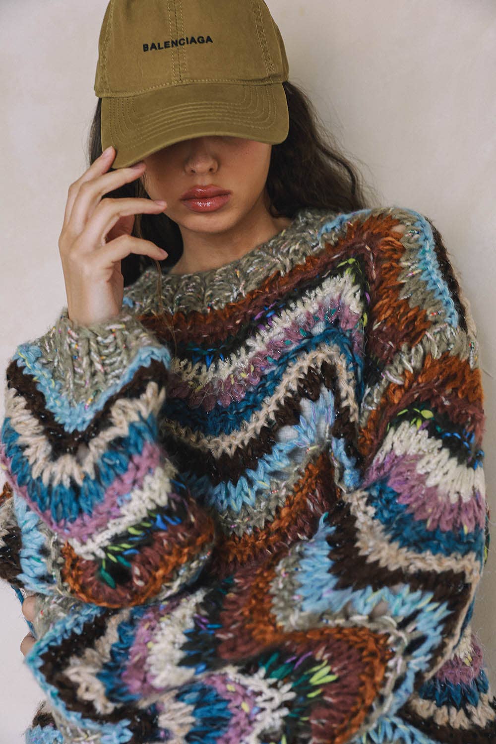 blisblis - HAND KNIT MULTICOLOR  SWEATER T0026