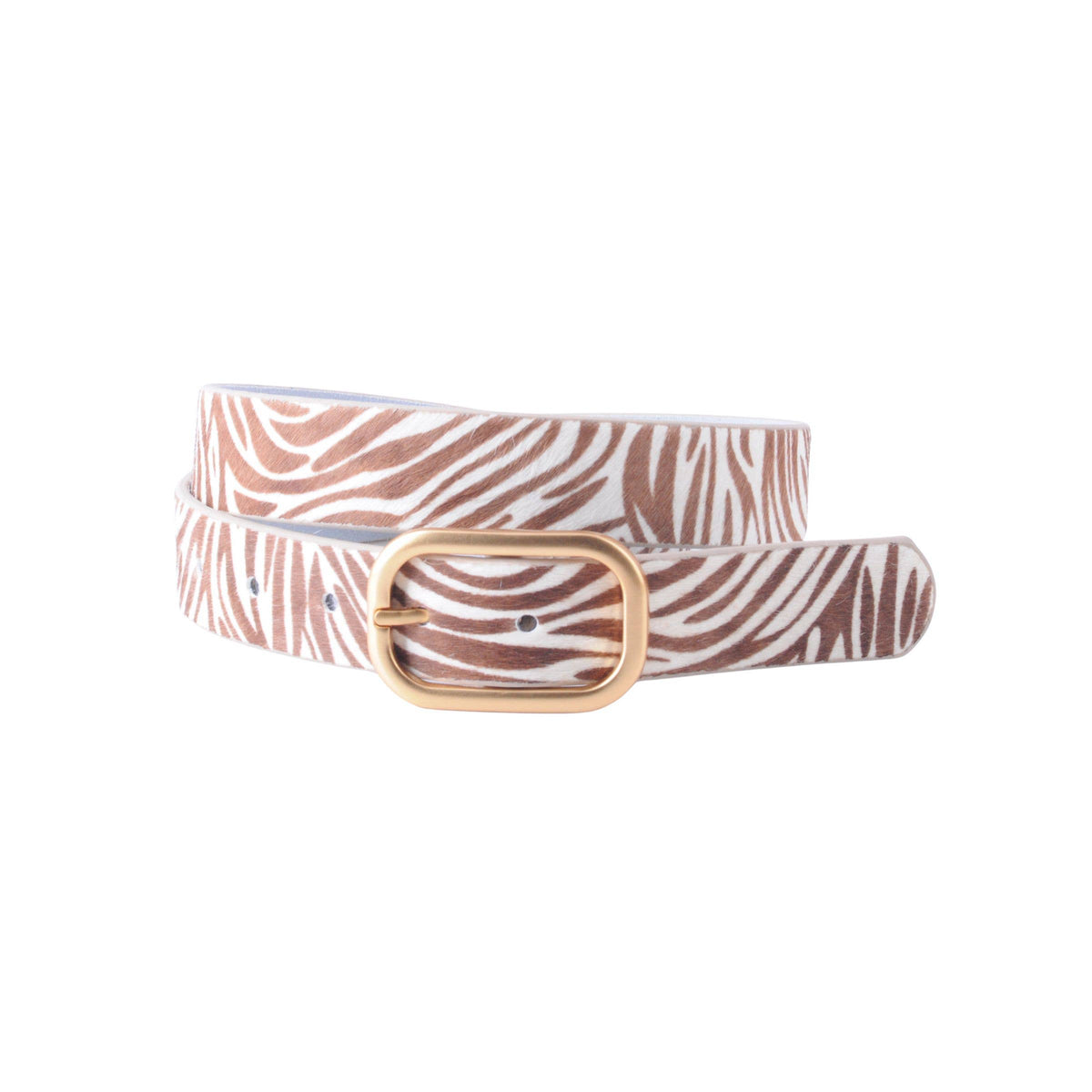 Most Wanted USA - Animal Print Belt with Rectangular Buckle