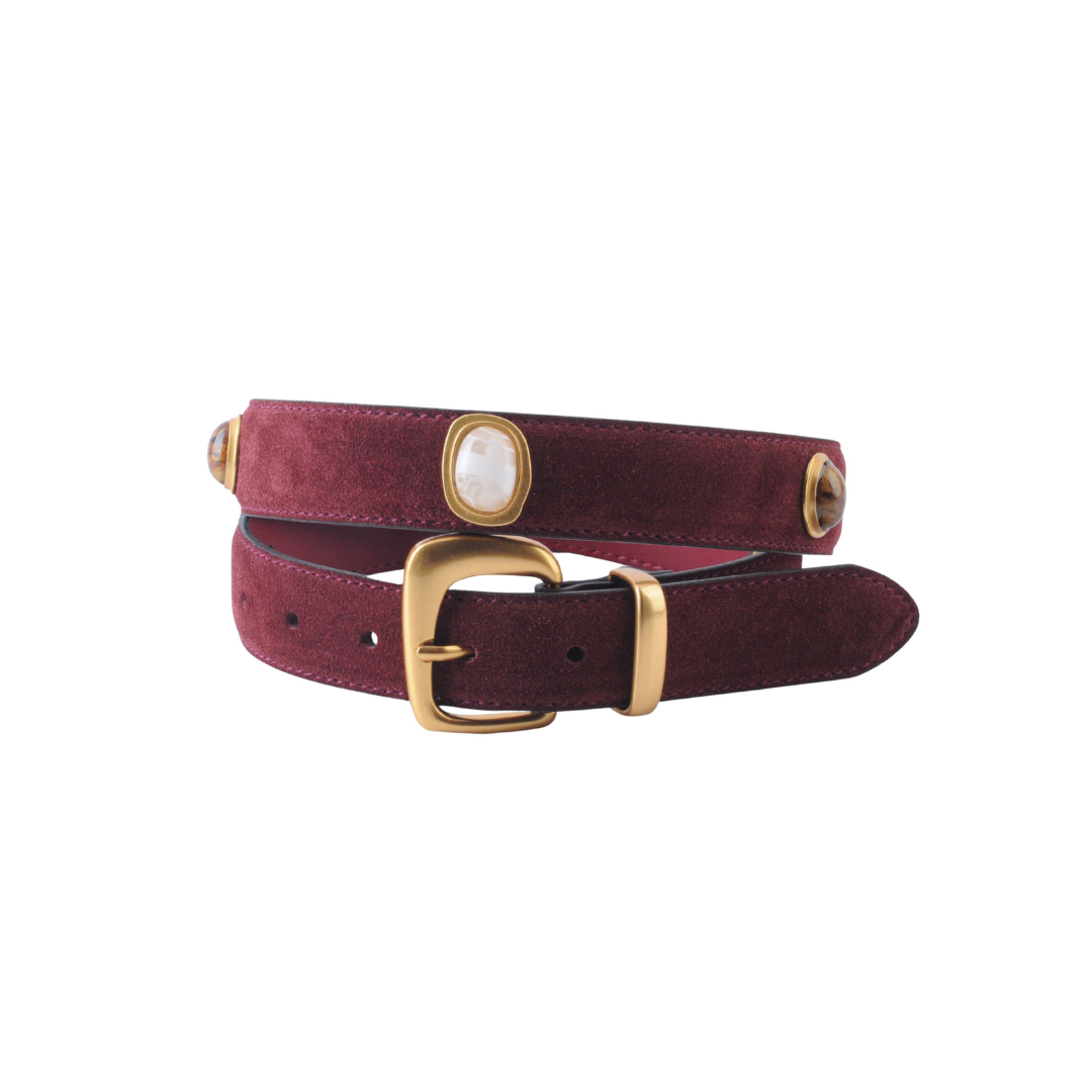 Most Wanted USA - Suede Gemstone Belt