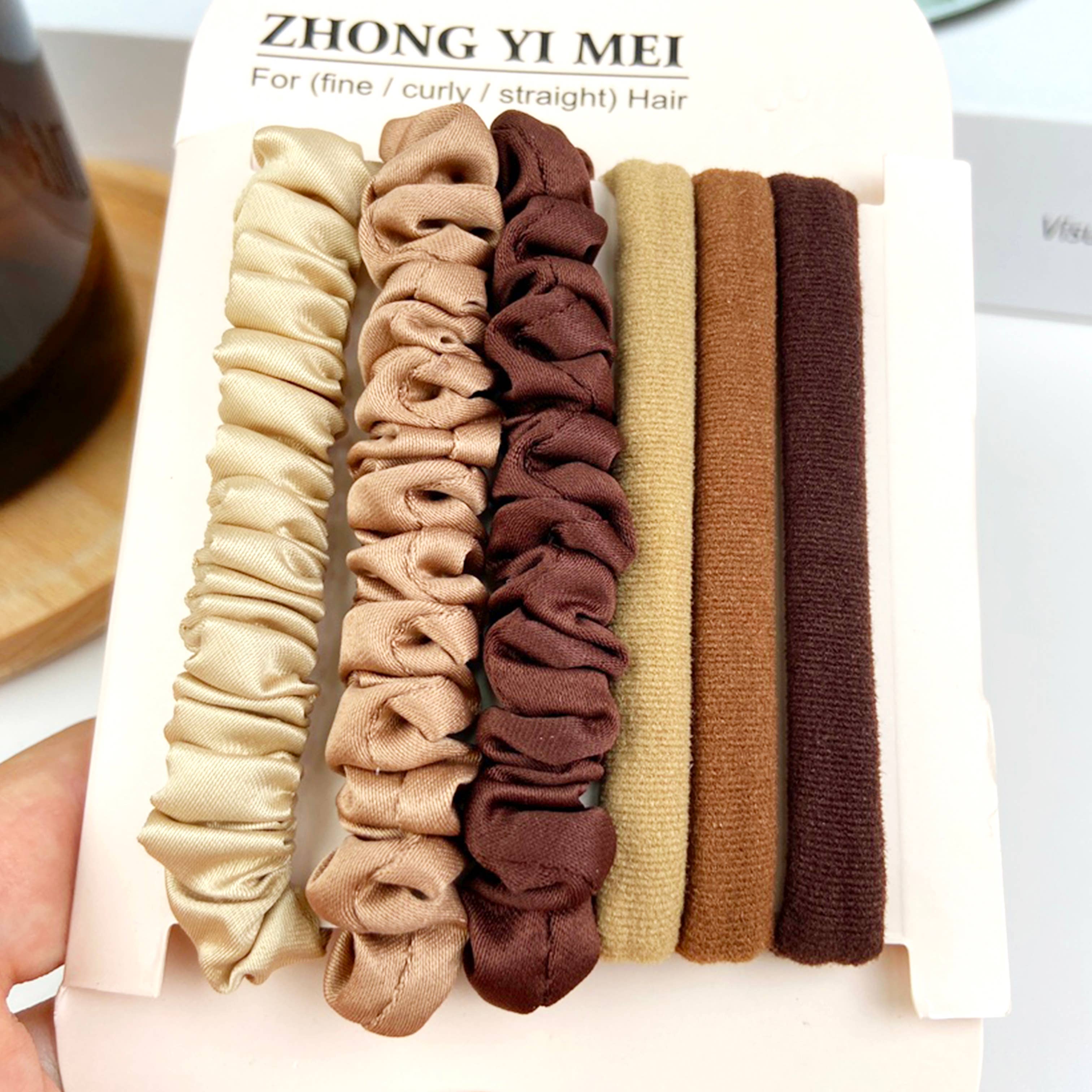 SoapElenGlen - 6PCS colorful  high elastic sweet hair tie