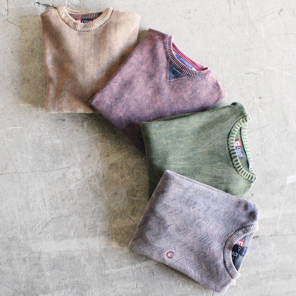 American Recycled Clothing - Acid Wash Oversized Knit Sweater Bundle