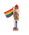 Kurt S. Adler, Inc. - 12"WOODEN GAY PRIDE NUTCRACKER