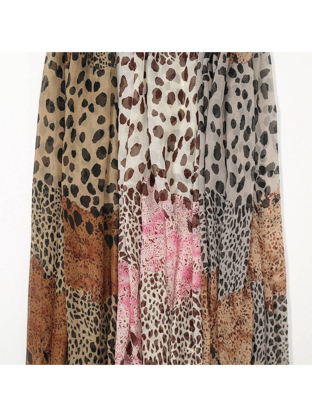 Funkyrel® Atzbranding Limited - Scarvii - Leopard Fade Print Spring Summer Scarf