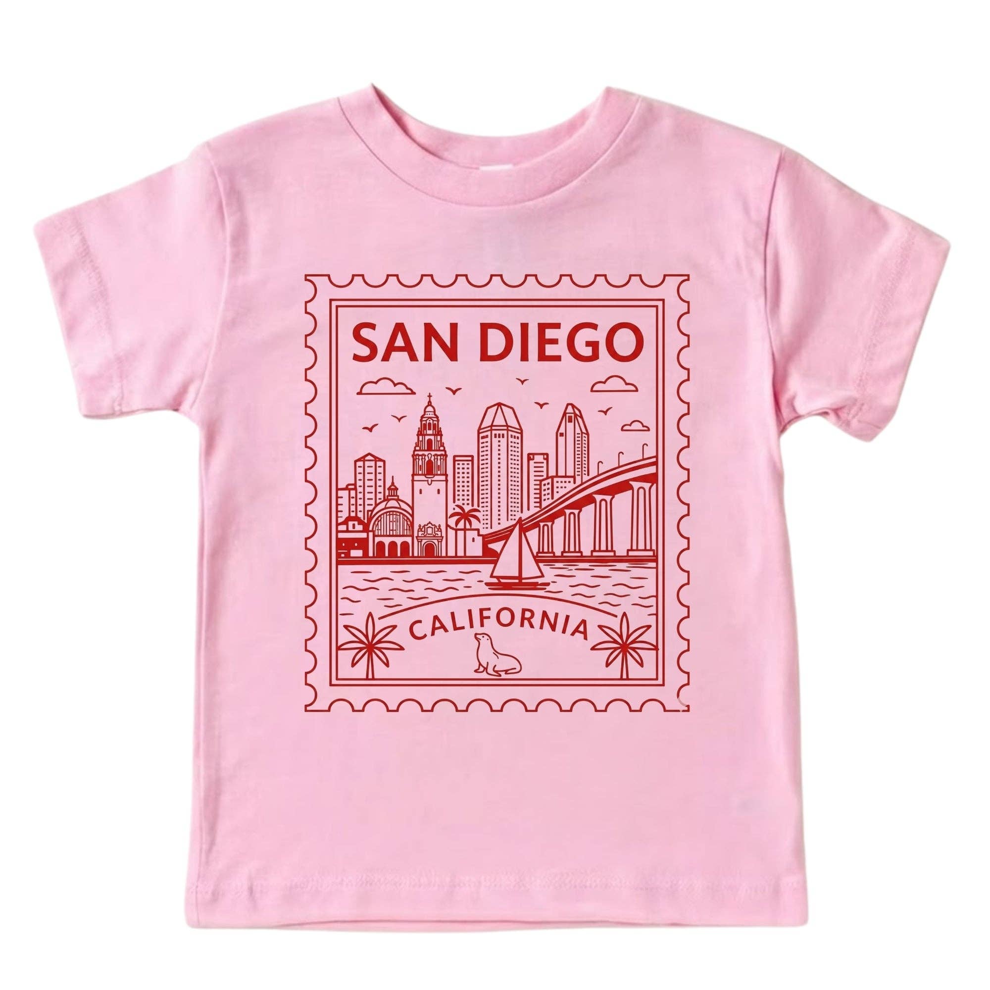 EnjoyMyDesign - San Diego California Baby Bodysuit & Kids T-Shirt – San Diego Kids Vacation Gifts