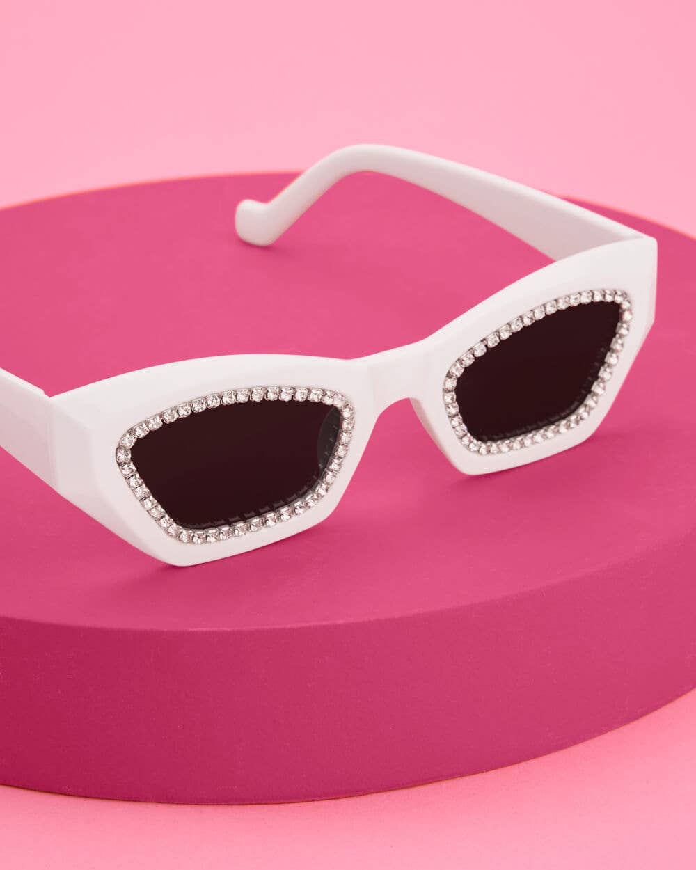 xo, Fetti - White Rhinestone Bride Sunglasses, Gift, Bday Accessory