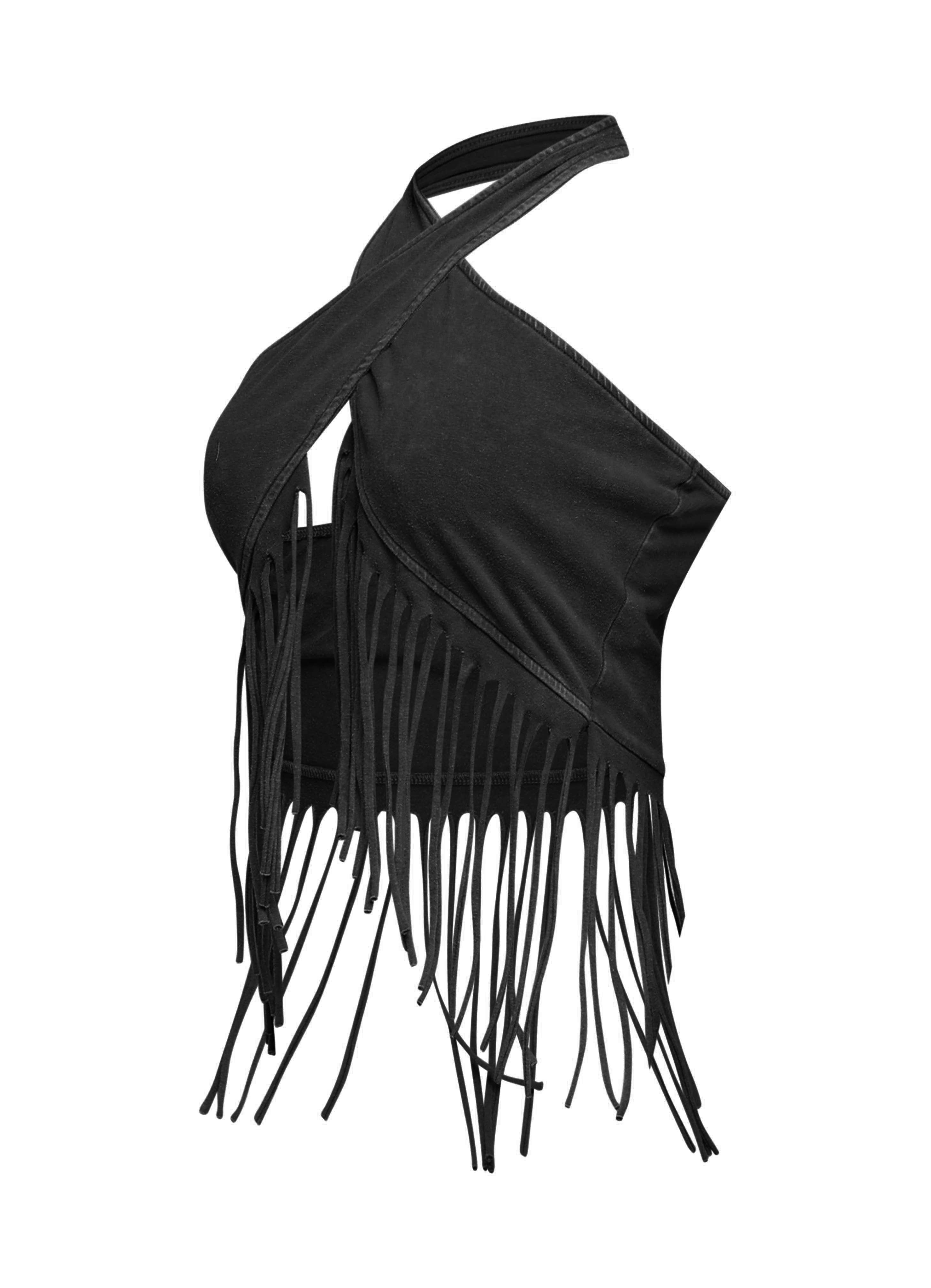 K Too - Fringe halter top