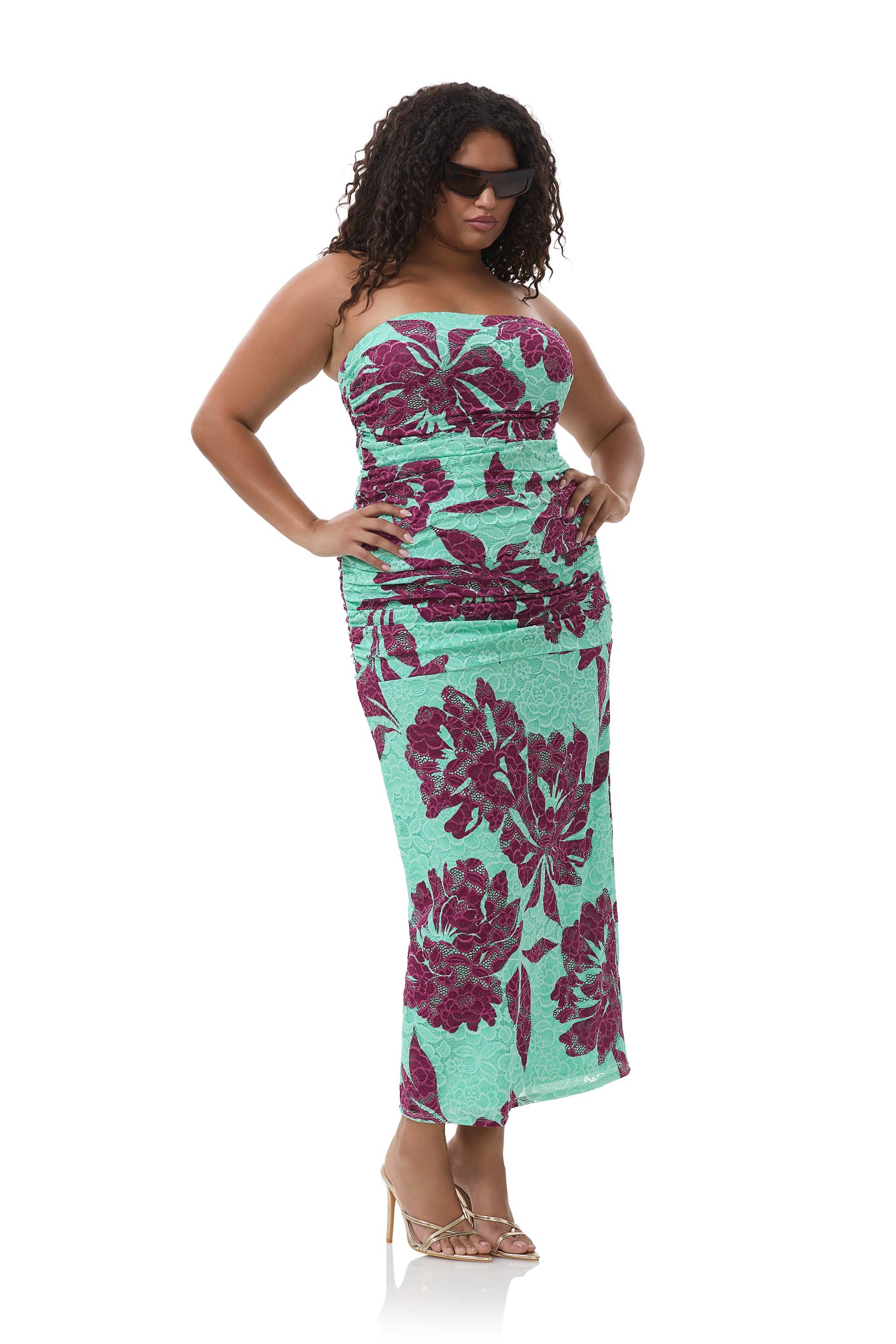 AFRM - Marlo Dress - Aqua Tropical