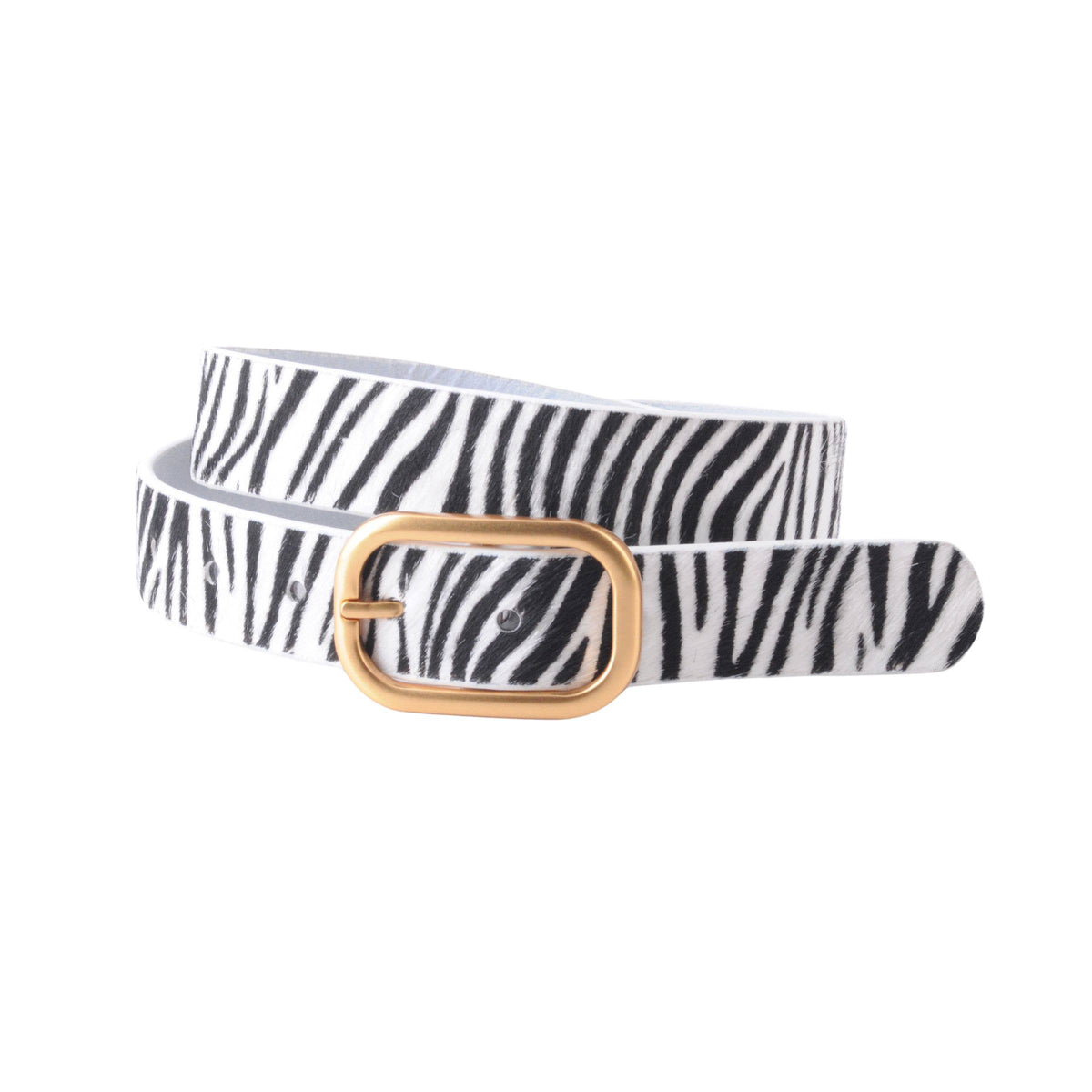 Most Wanted USA - Animal Print Belt with Rectangular Buckle