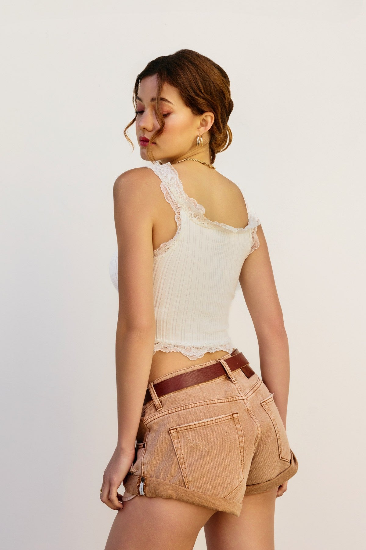 Snowwhite Lace Sleeveless Tank