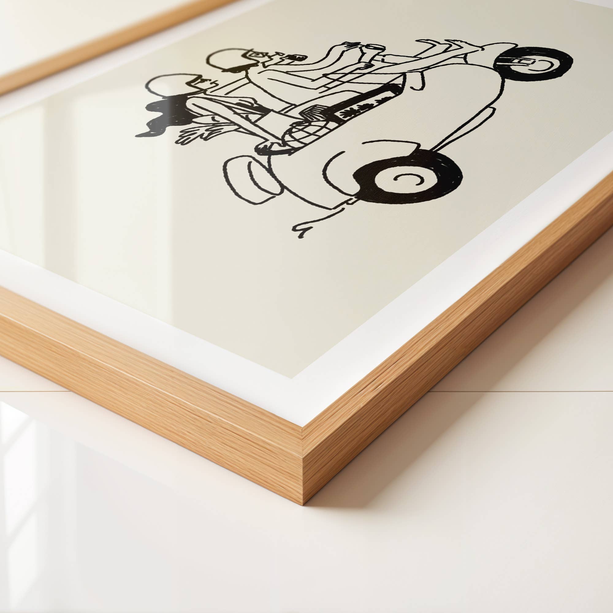 Tumbleweed Design Studio - Farmer's Market Run, Minimal Summer Art Print