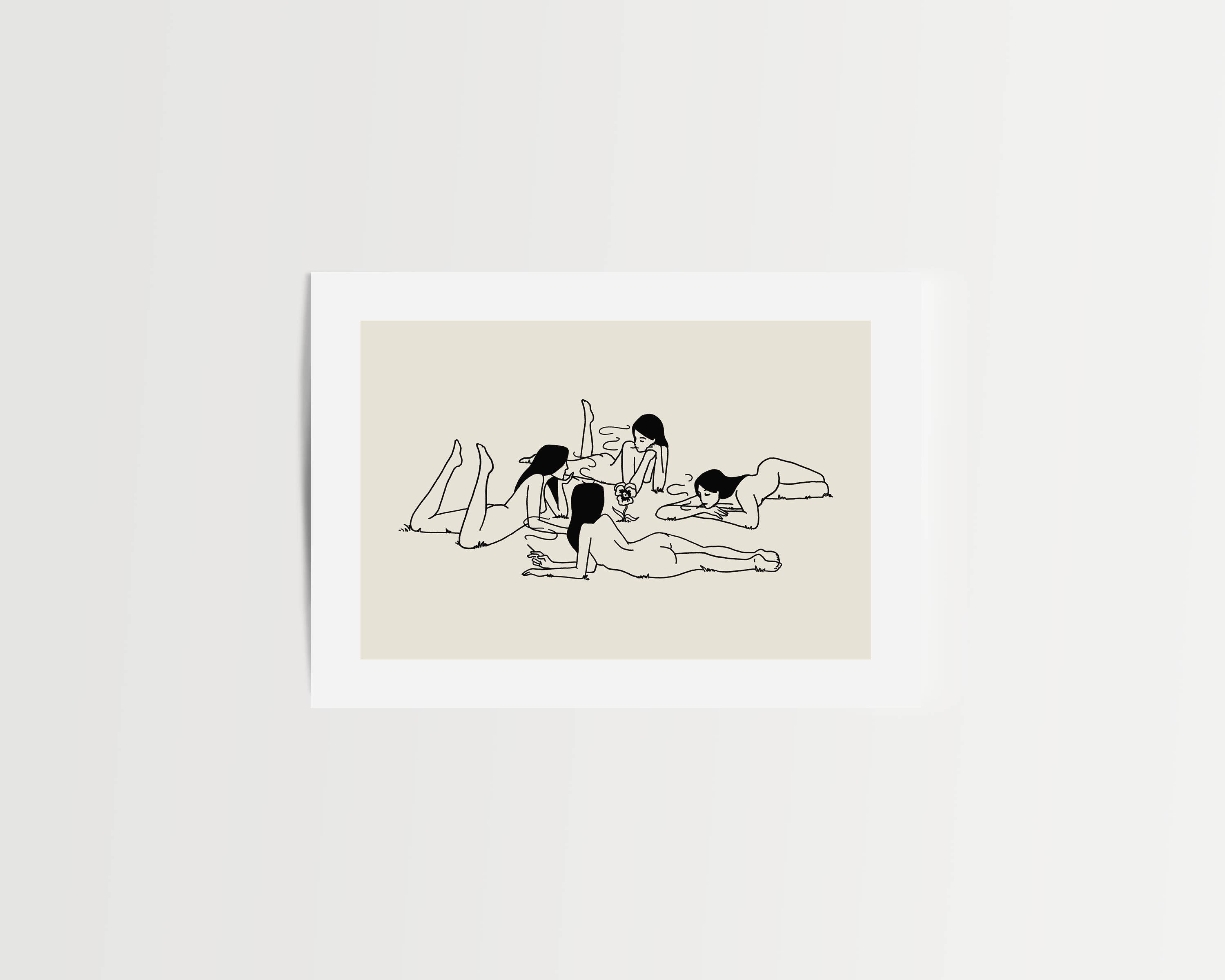 Tumbleweed Design Studio - "Contemplating Pansies" Nature Art Print Vintage Home Decor