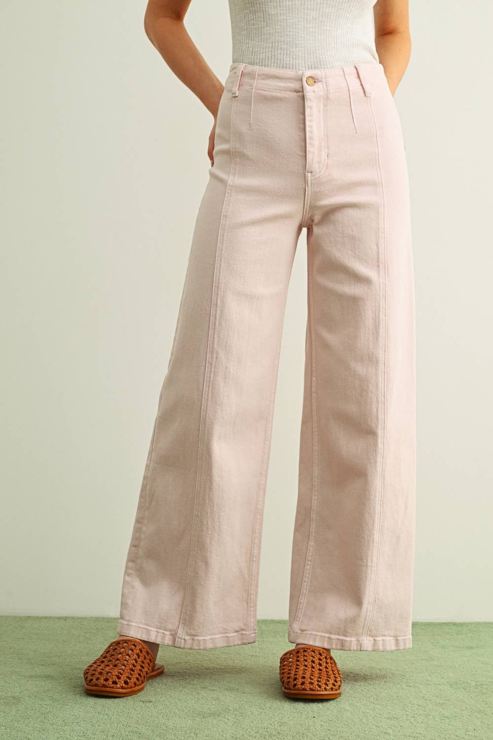 MIOU MUSE - P6982   WASHED COLOR STRETCH PANTS