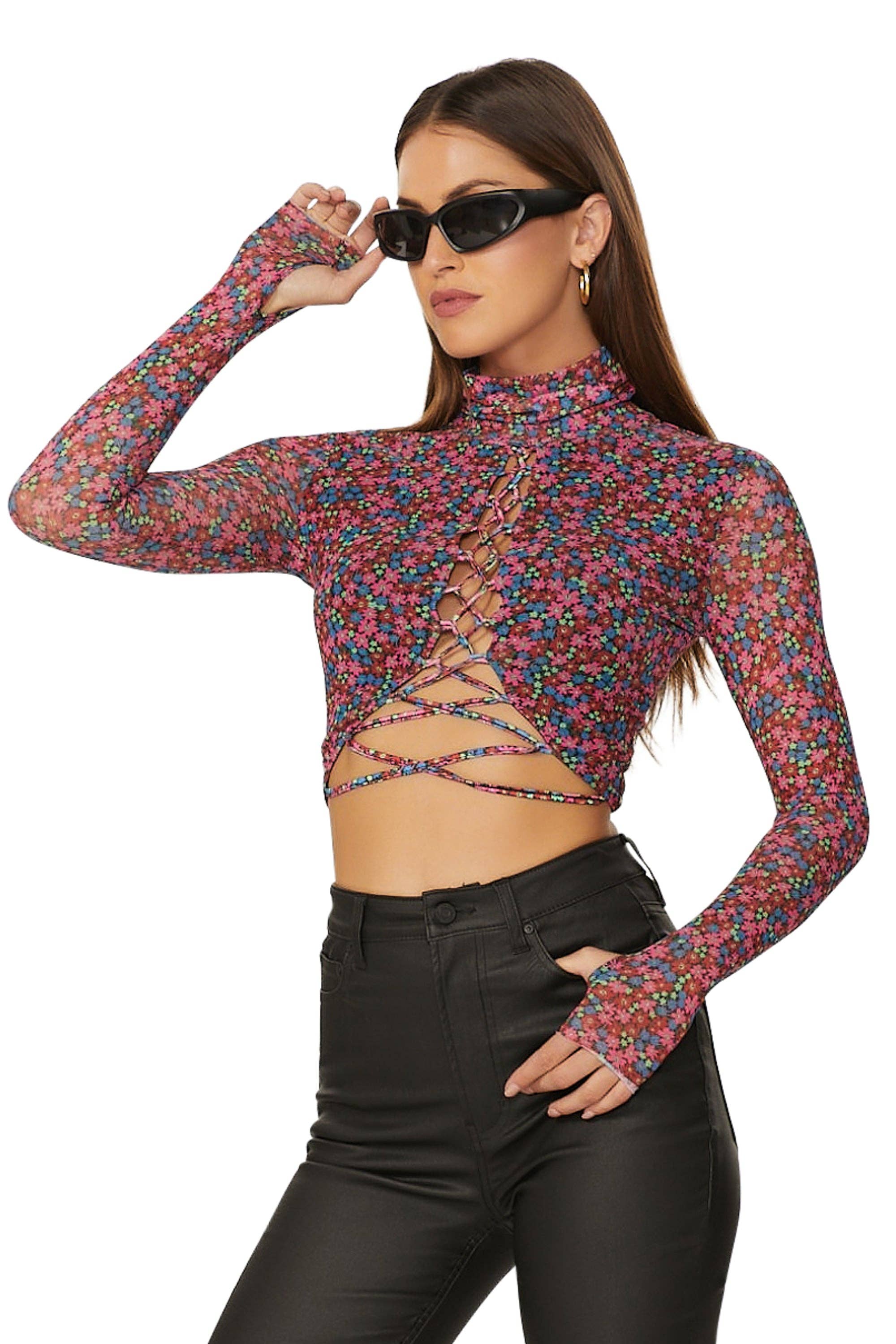 AFRM - Lela Top - Red Ditsy