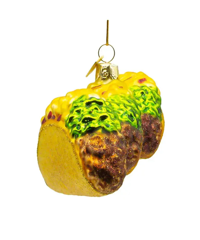 Kurt S. Adler, Inc. - 5.25"NOBLE GEMS GLASS TACOS ORNAMENT