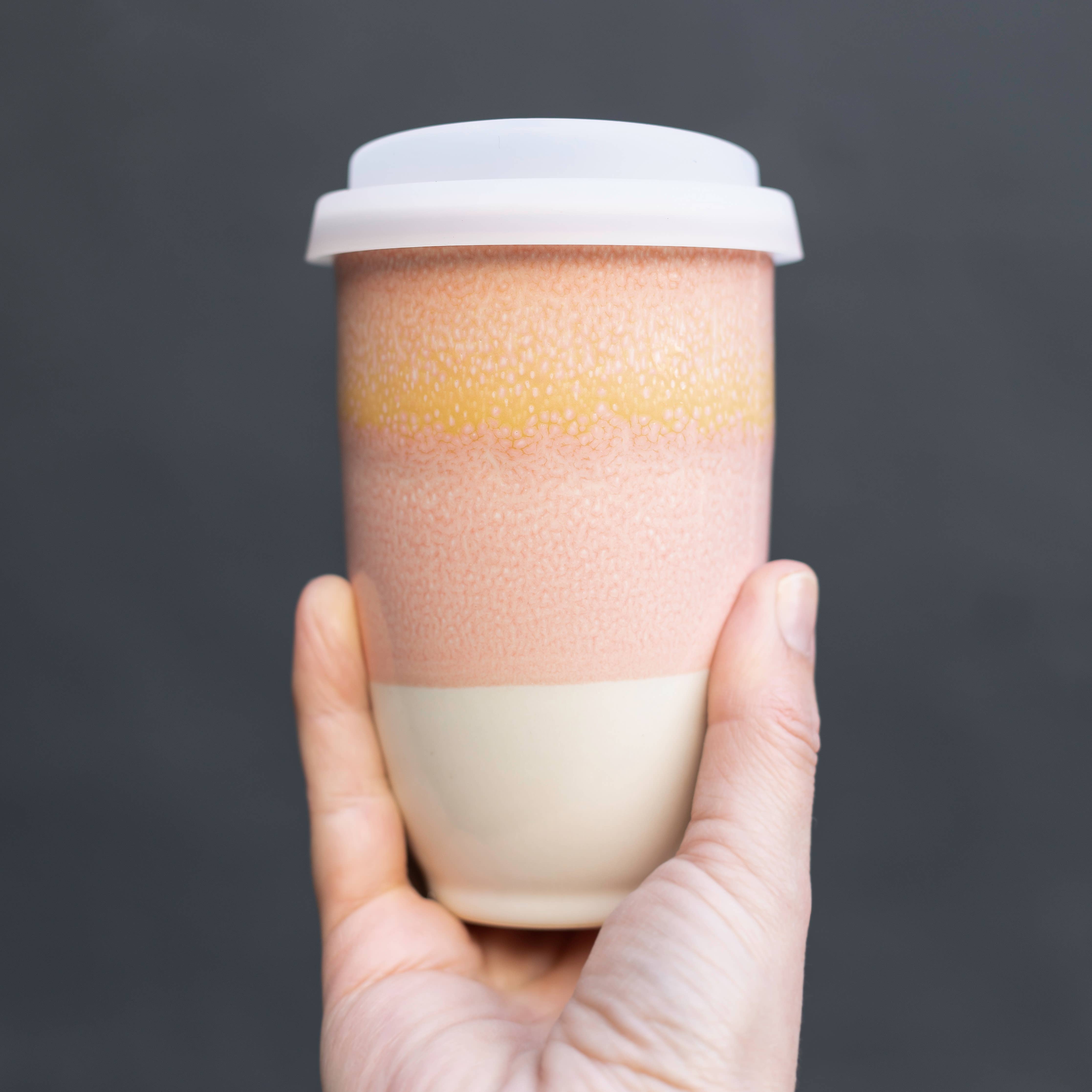 Nova Ceramics Travel Mugs - Afterglow 12oz Ceramic Travel Mug – Reusable & Giftable