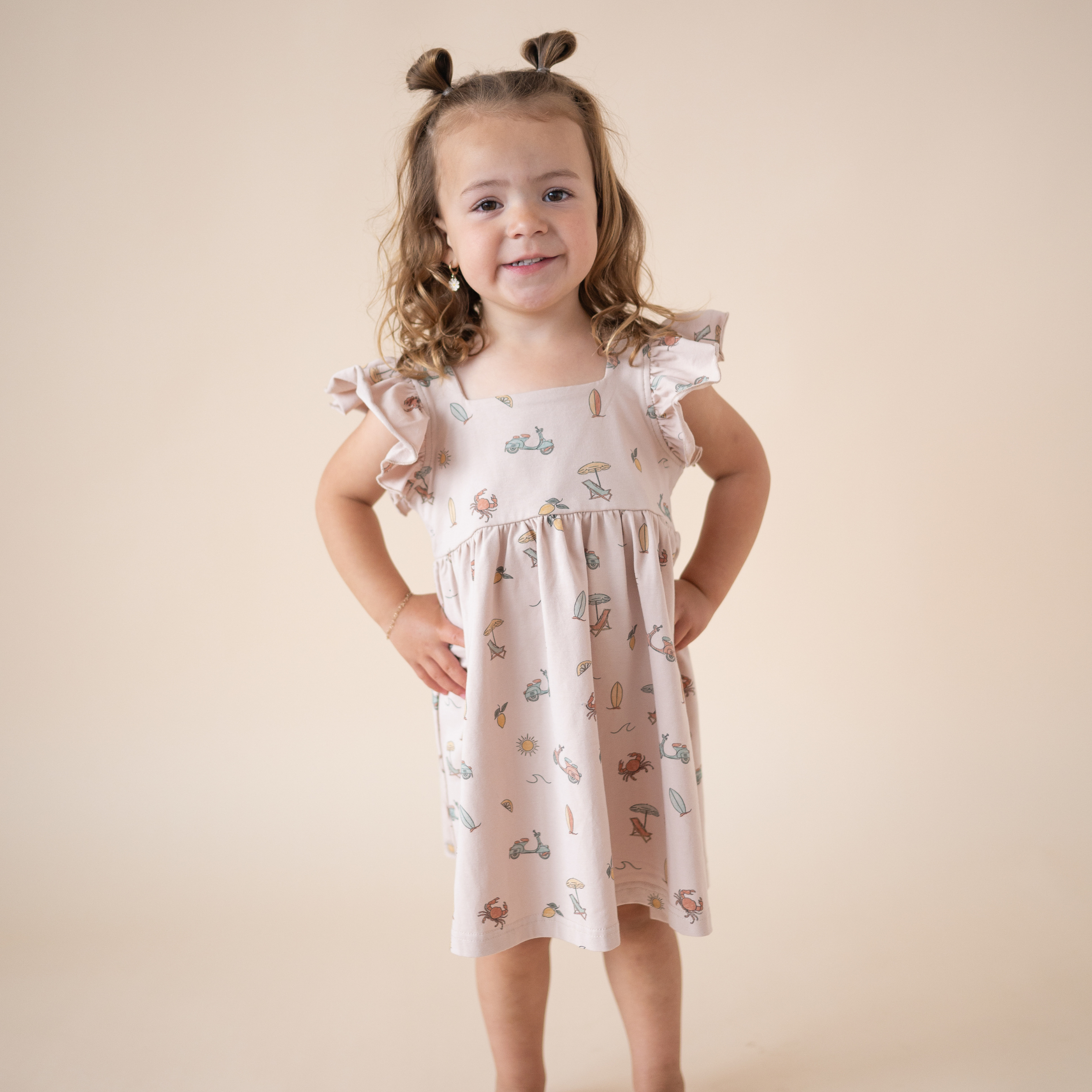 bug + bean kids - Organic Cotton Flutter Dress | Summer Vibes