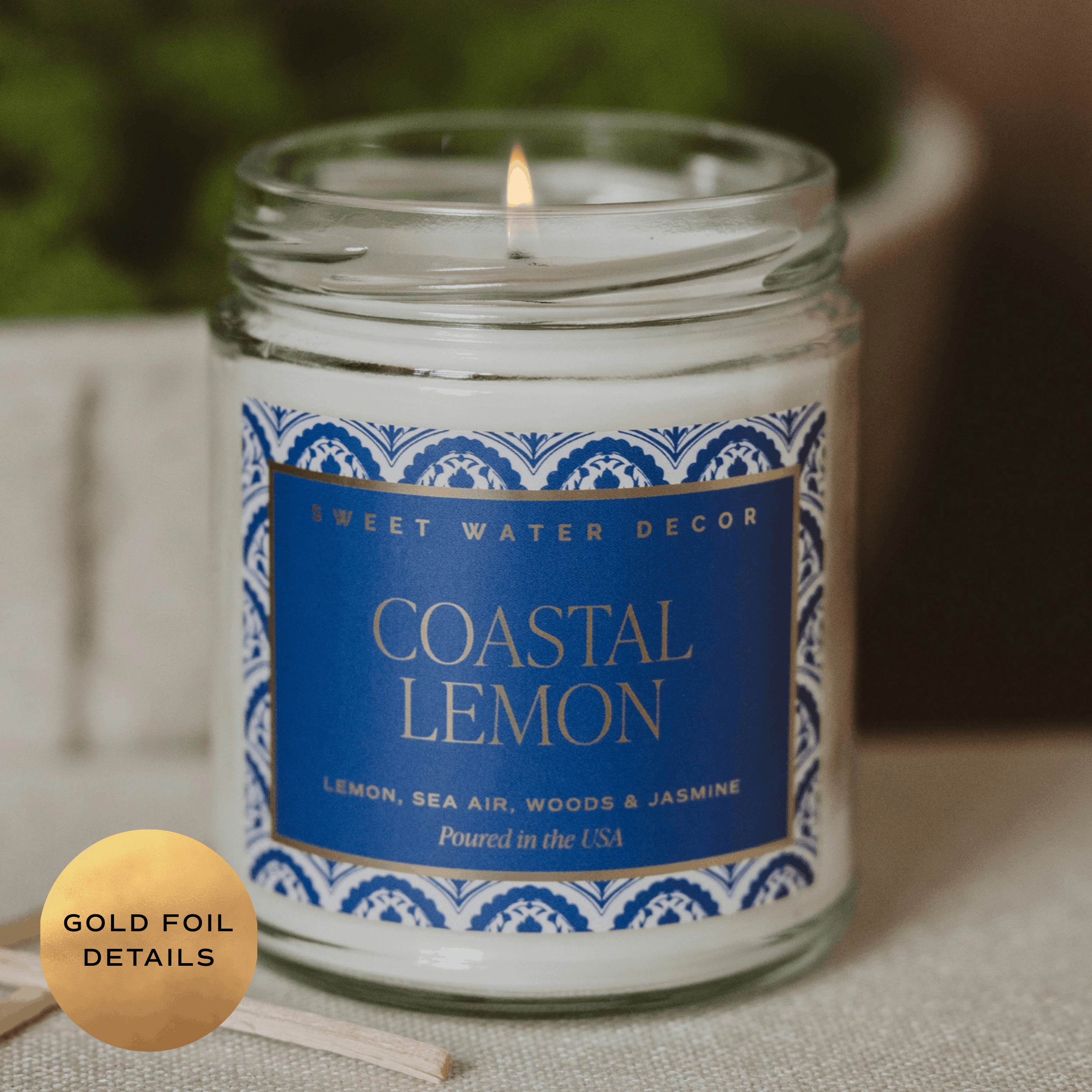 Sweet Water Decor - *NEW* Coastal Lemon 9 oz Soy Candle