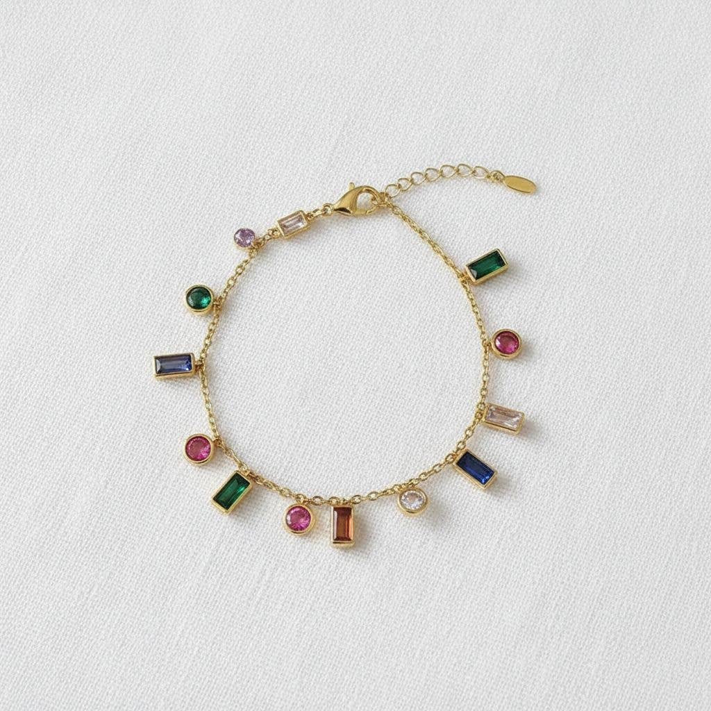 paperln - Colorful Zirconia Choker Necklace
