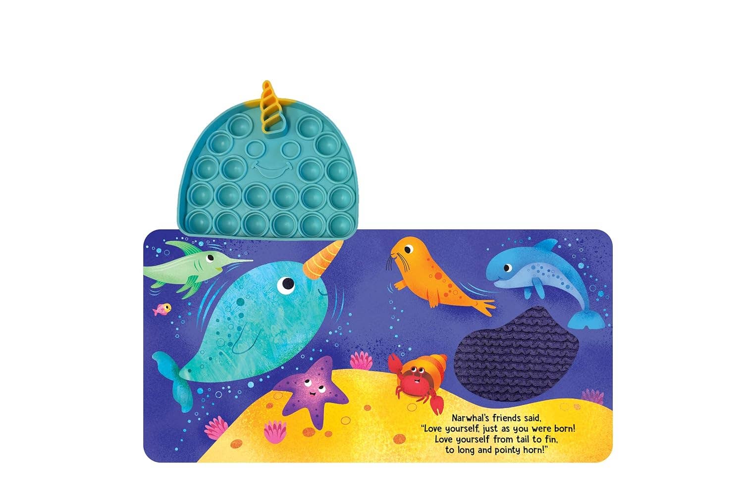 Little Hippo Books - Little Narwhal - Your Sensory Fidget Friend