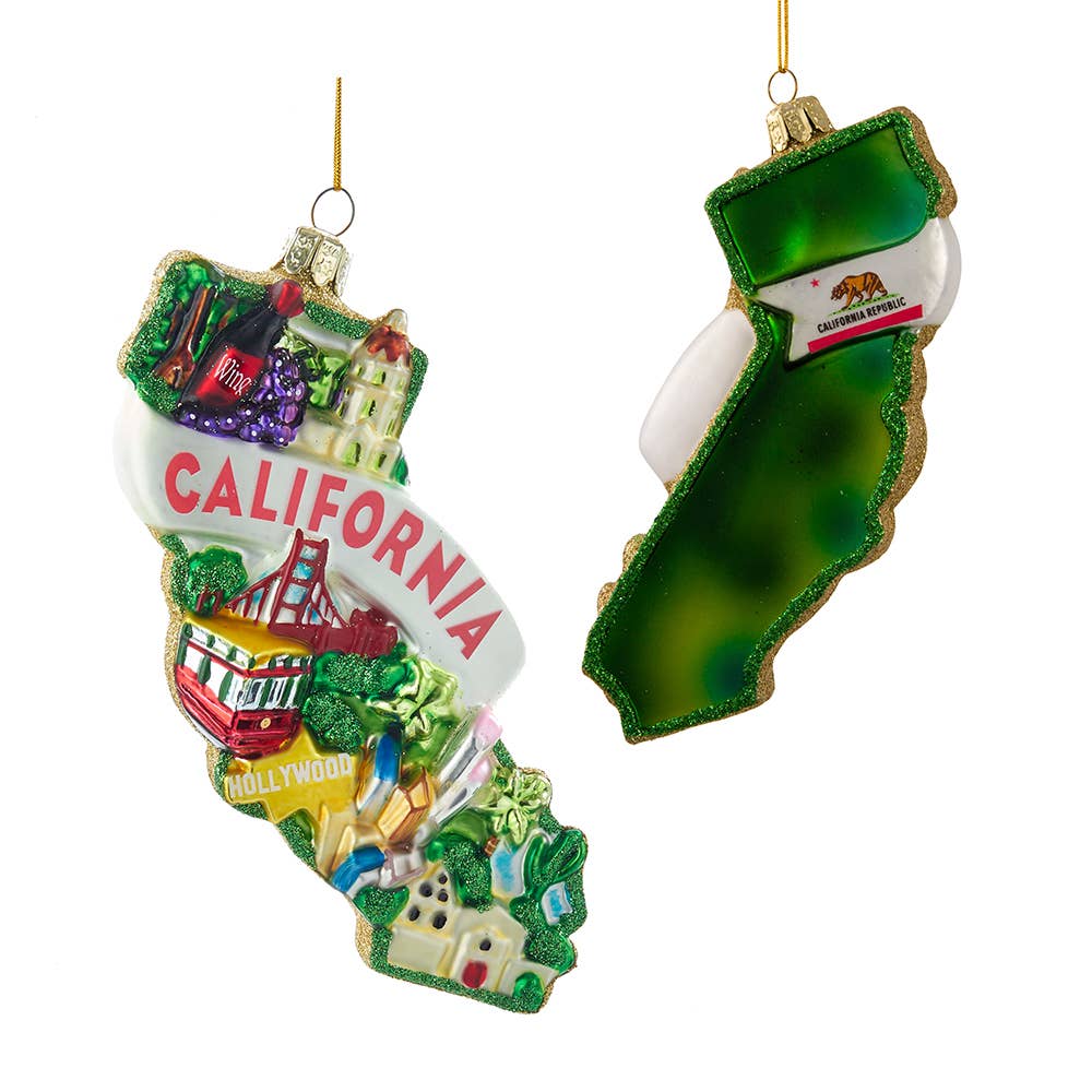 Kurt S. Adler, Inc. - California Cityscape Glass Ornament