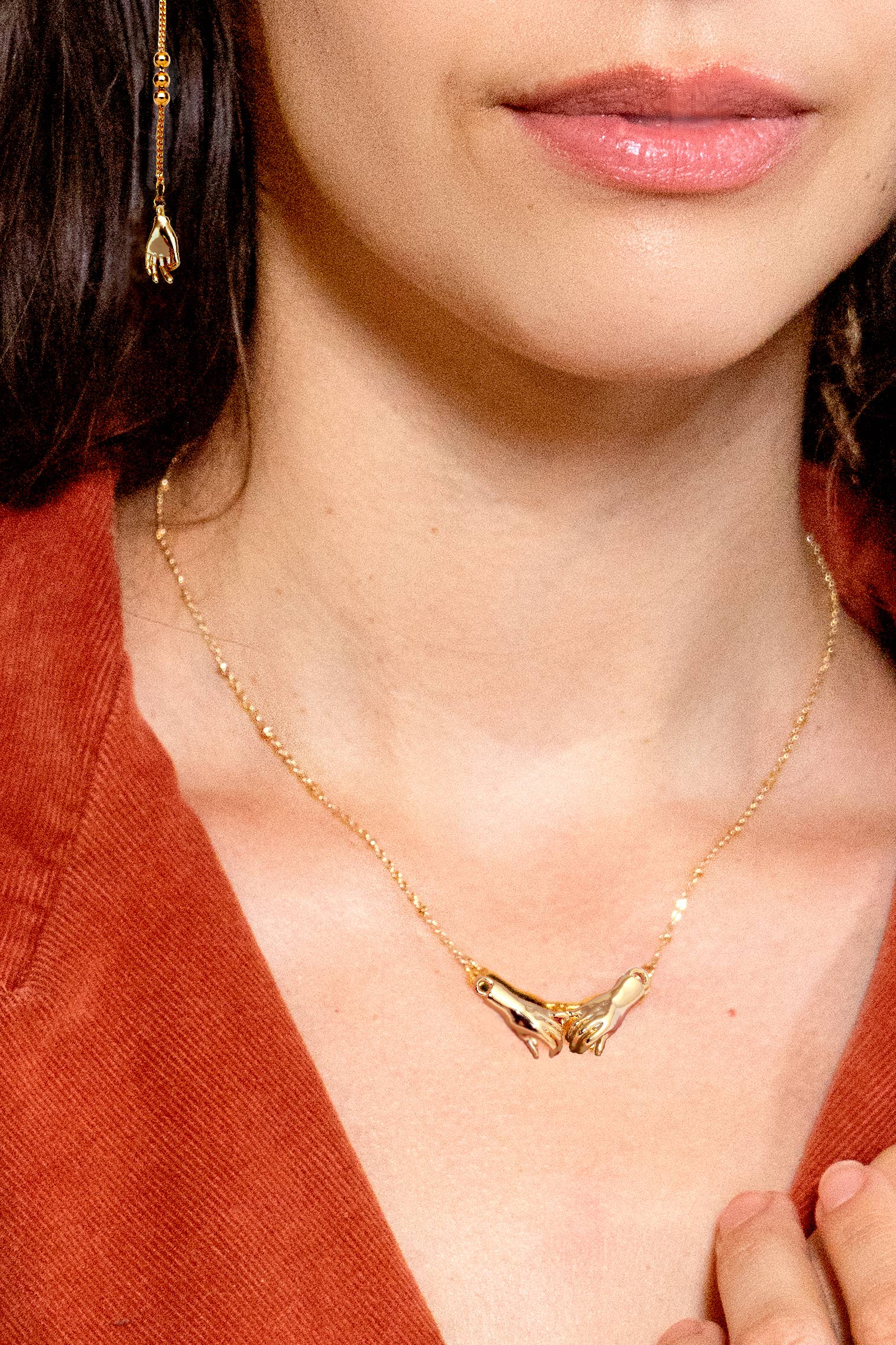 Peter and June - Script 24K Gold Plated Necklace