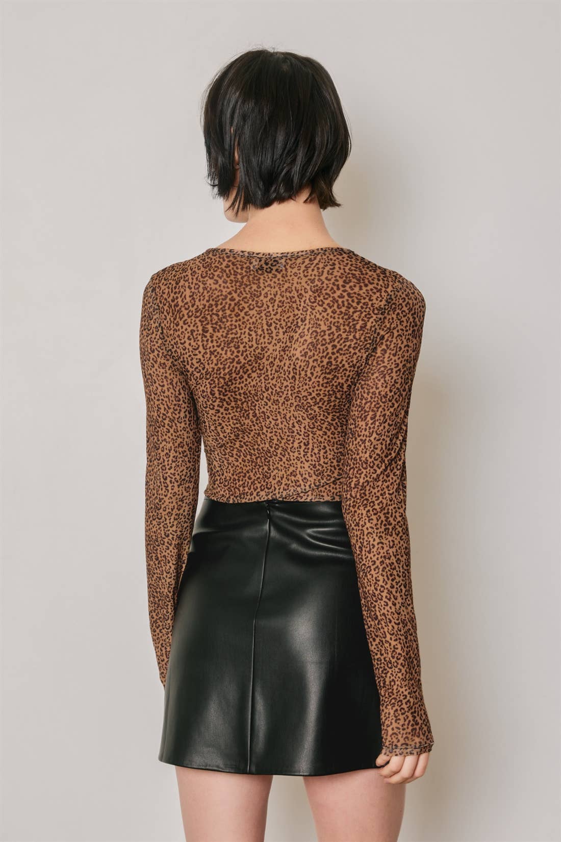 Dress Forum - Animal Print Mesh Second Skin Bodysuit