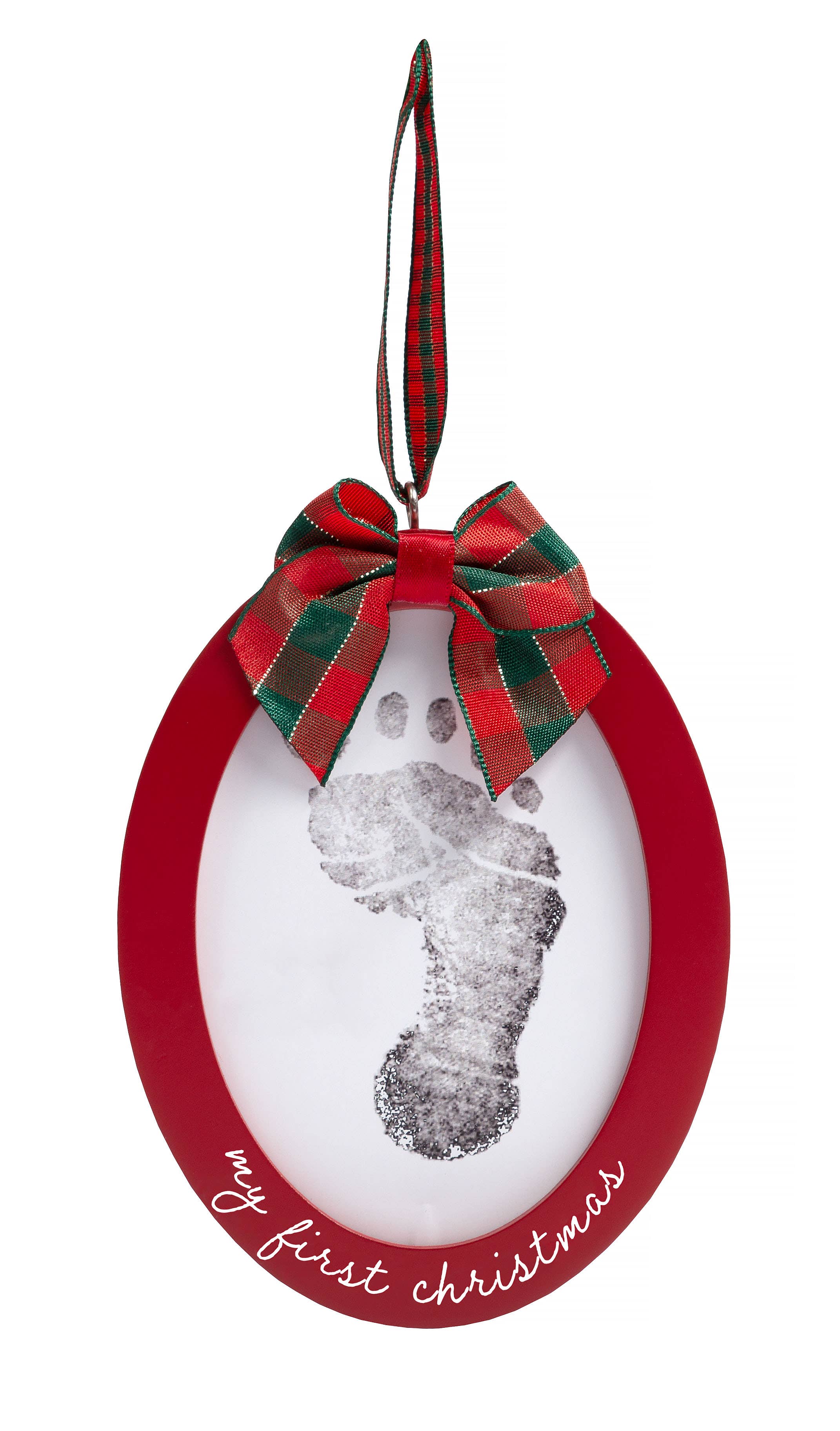 Pearhead - My First Babyprints Double-Sided Picture Christmas Ornament