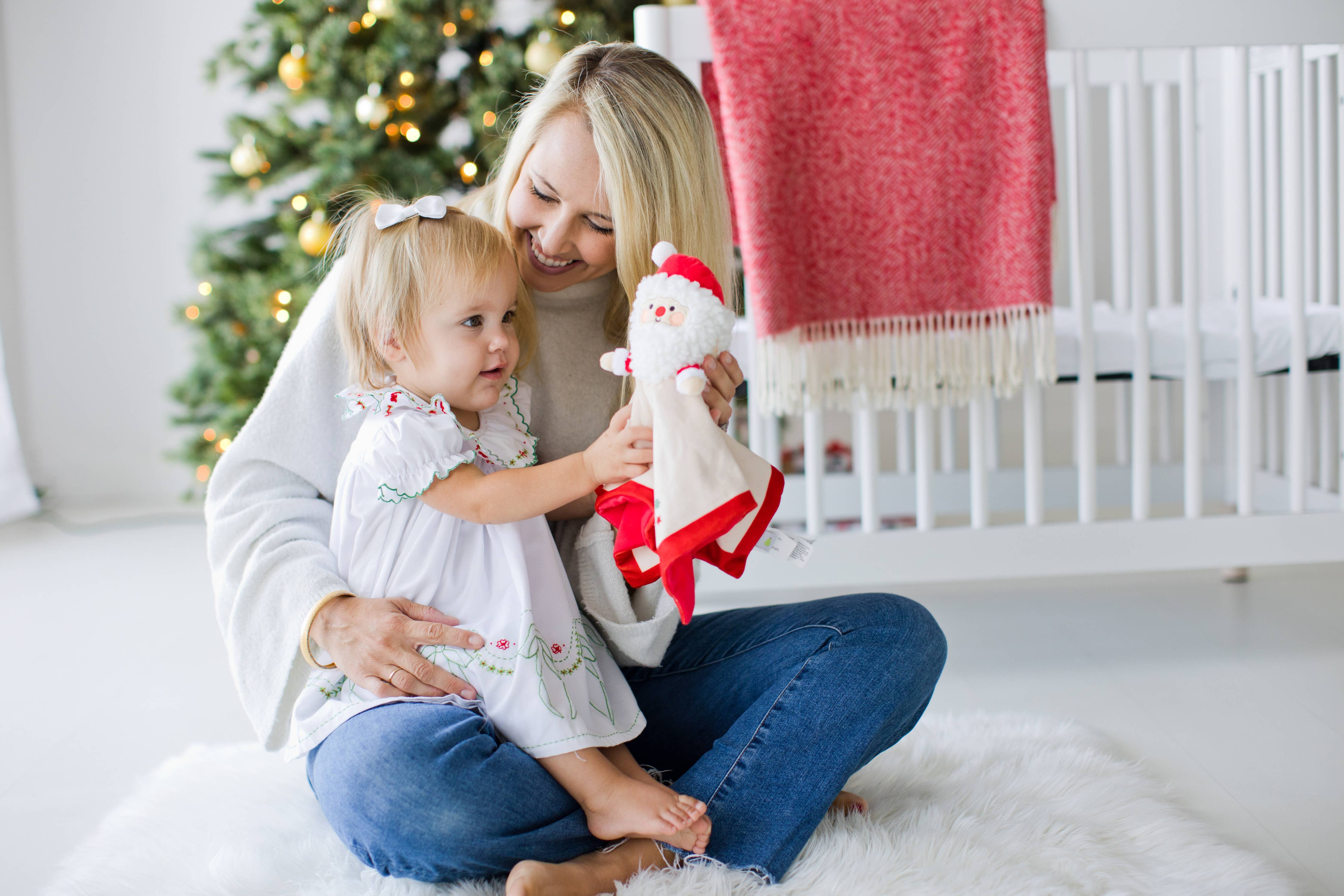 Pearhead - Baby's First Christmas Santa Snuggle Holiday Blanket