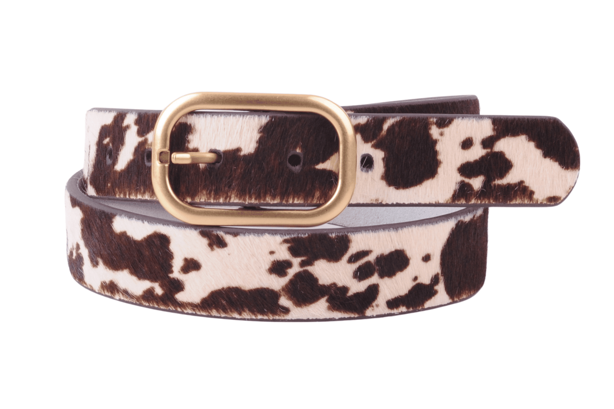 Most Wanted USA - Animal Print Belt with Rectangular Buckle