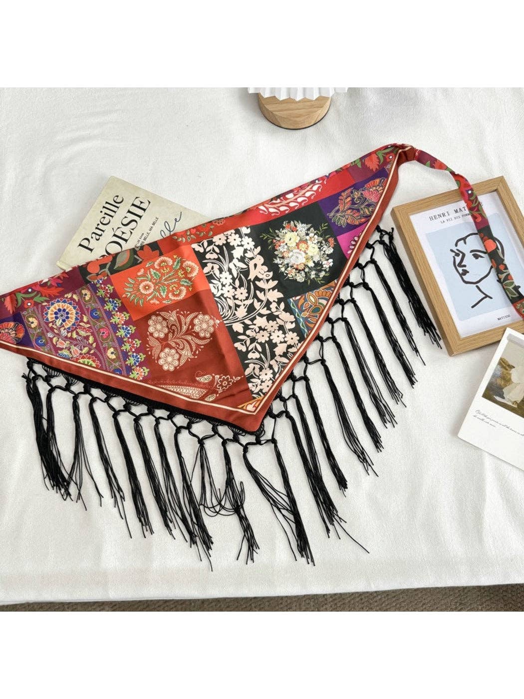 Funkyrel® Atzbranding Limited - Scarvii - Chic Fringed Fashion Triangle Bandana