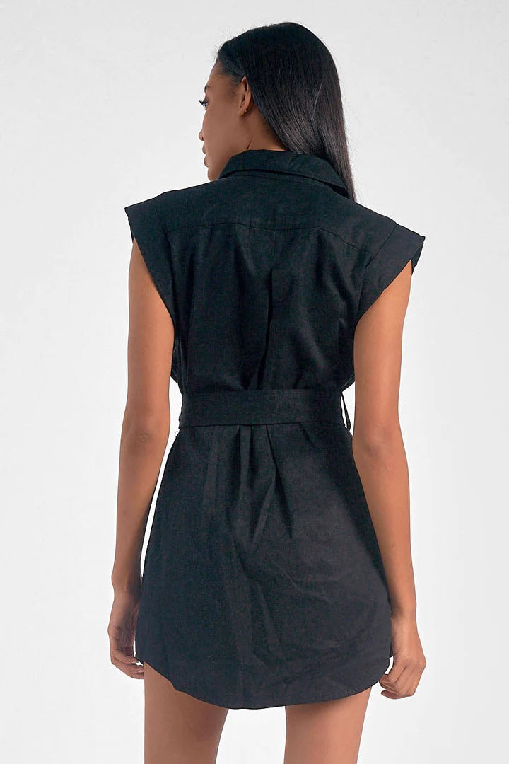 Belted Utility Dress