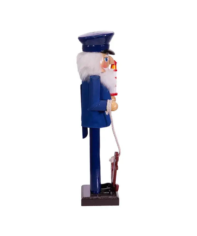 Kurt S. Adler, Inc. - 15"SAILOR NUTCRACKER W/ANCHOR+LIGHTHSE