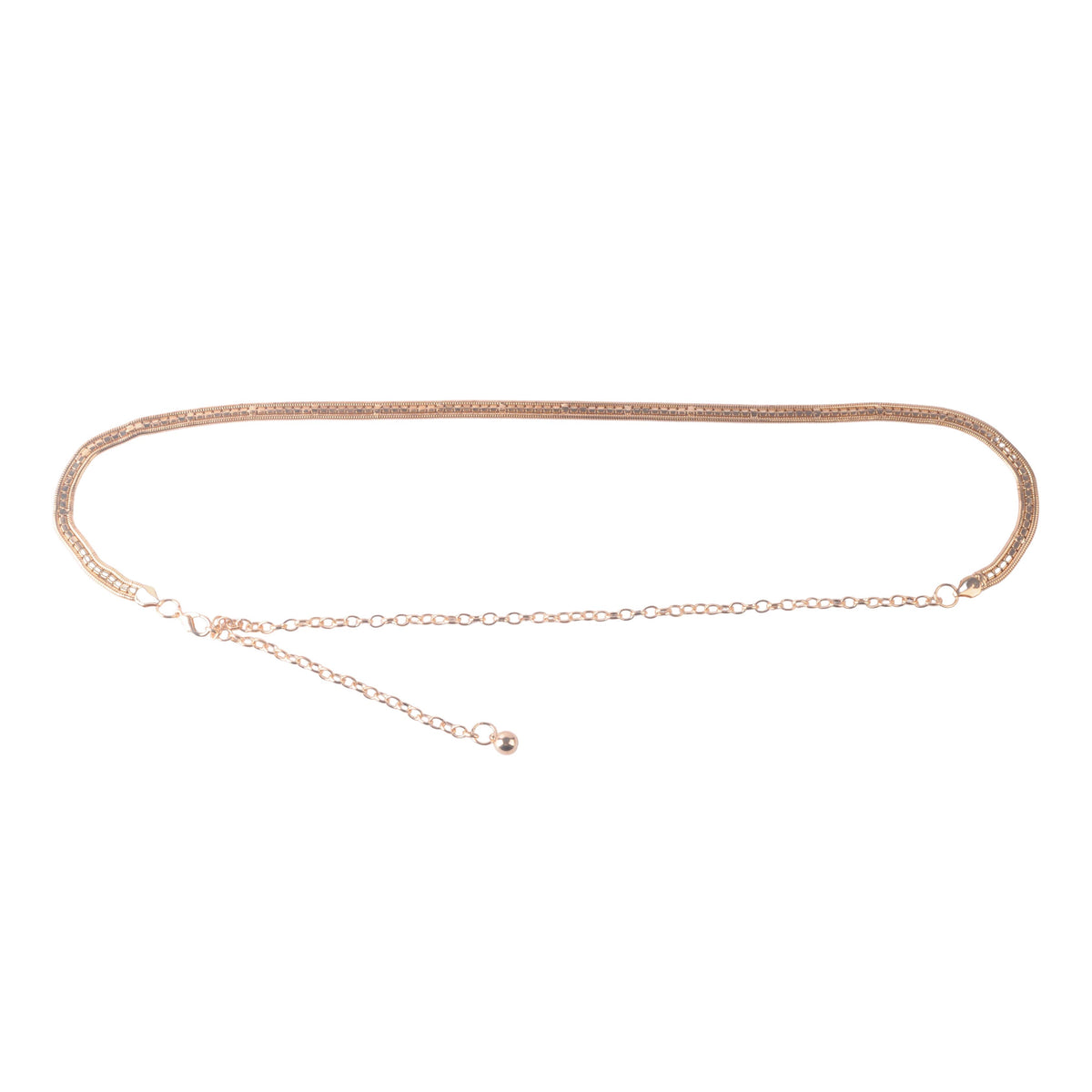 Most Wanted USA - Singular Rhinestone Rope Chain Belt