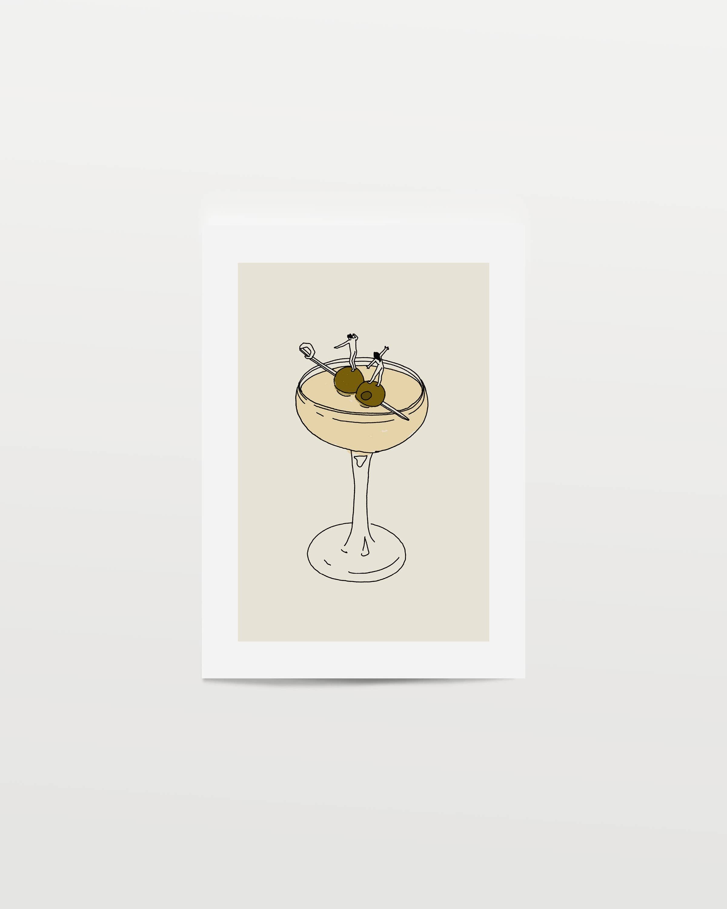 Tumbleweed Design Studio - Classic Cocktail Wall Art Print Retro Vintage Bar Home Decor