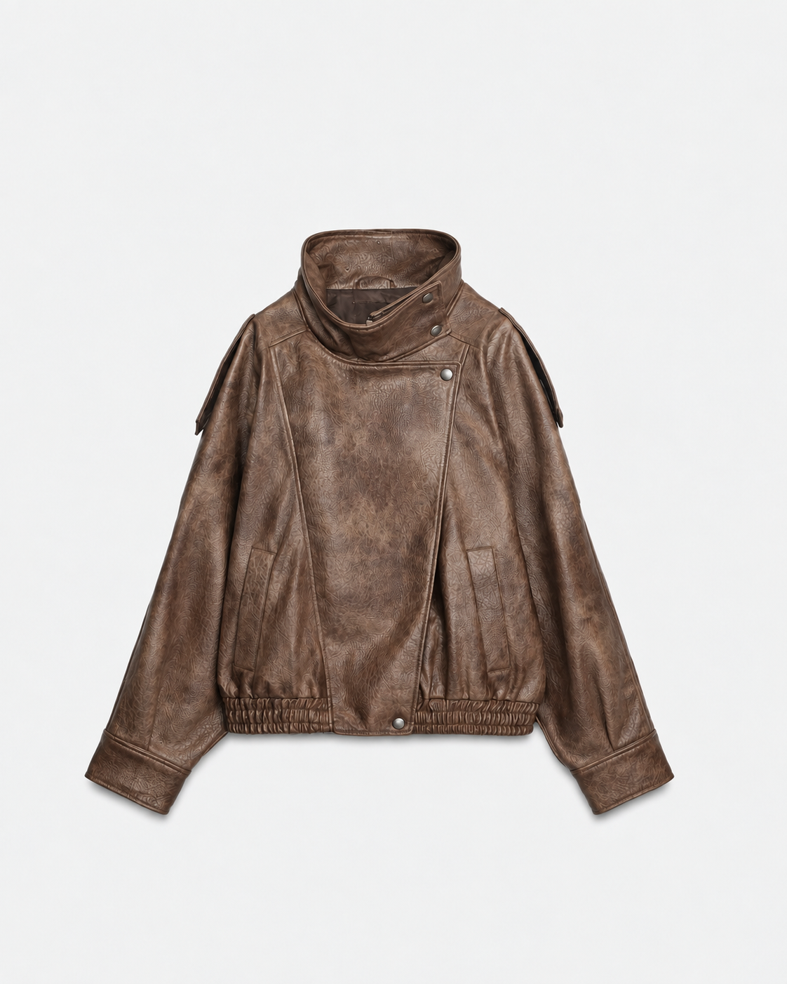 J LINE | LUZINA - OVERSIZED LEATHER BIKER JACKET