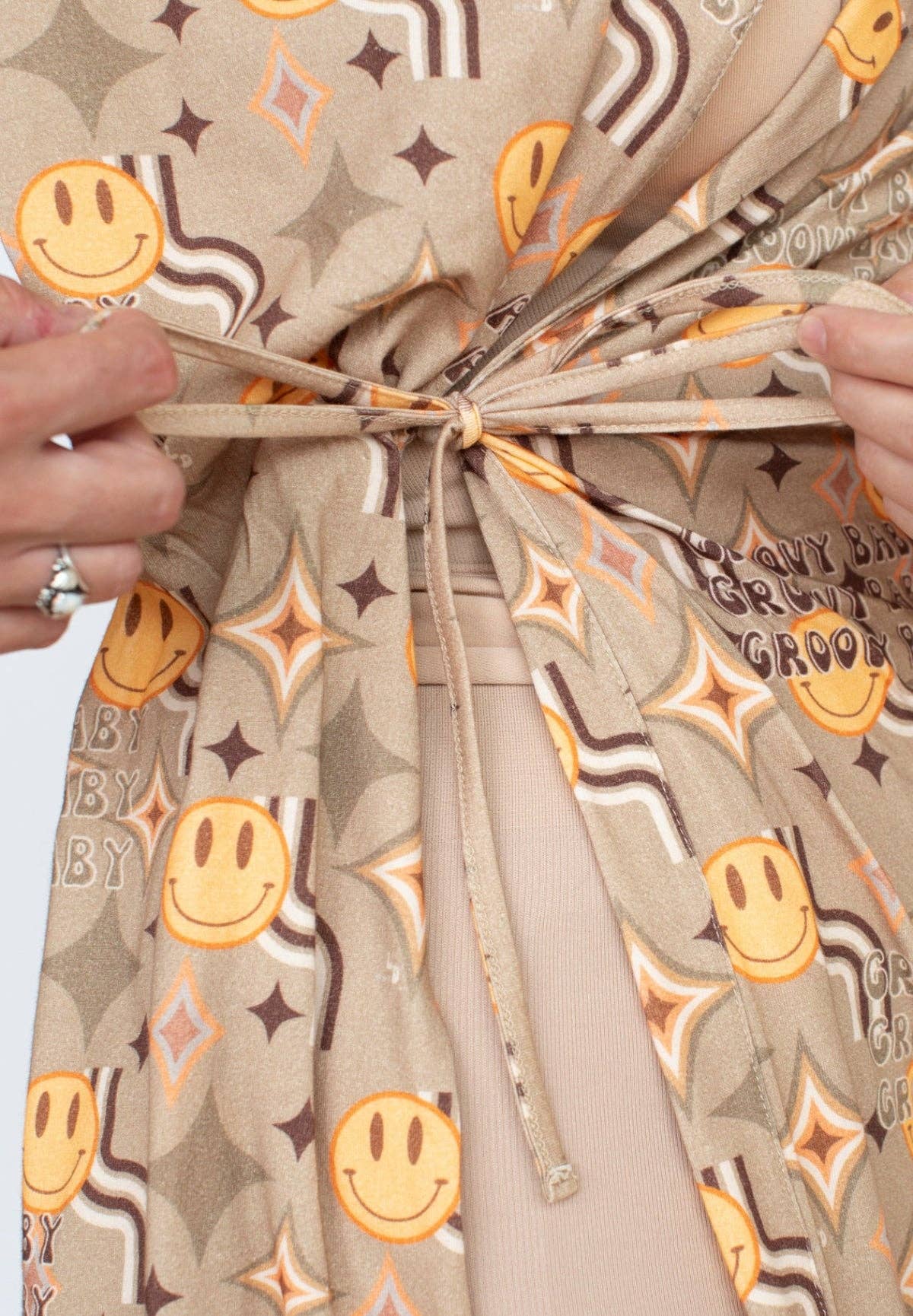Lottie Dottie Womens Organic Cotton Kimono Robe | Premium Knit