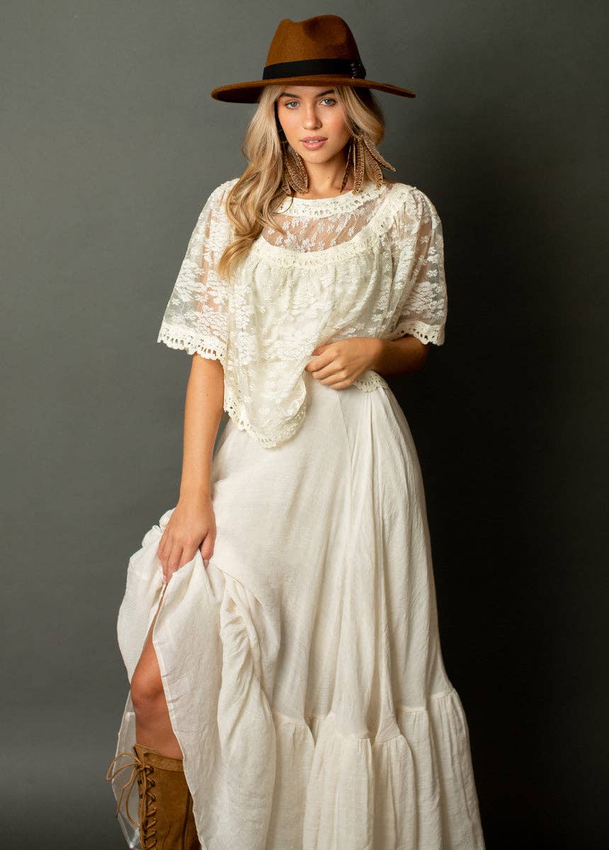 Joyfolie - Women's Erica Top in Cream