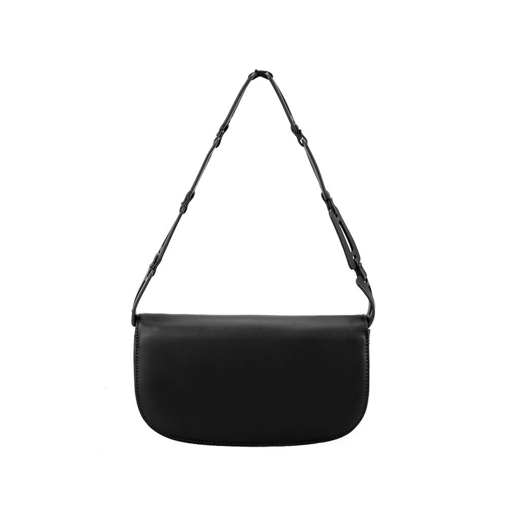 Melie Bianco - Inez Black Recycled Vegan Shoulder Bag