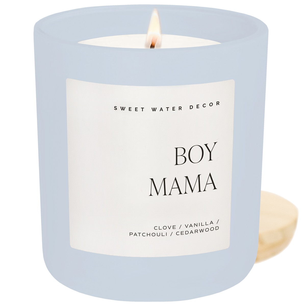 Sweet Water Decor - Boy Mama 15 oz Soy Candle, Matte Jar - Mother's Day