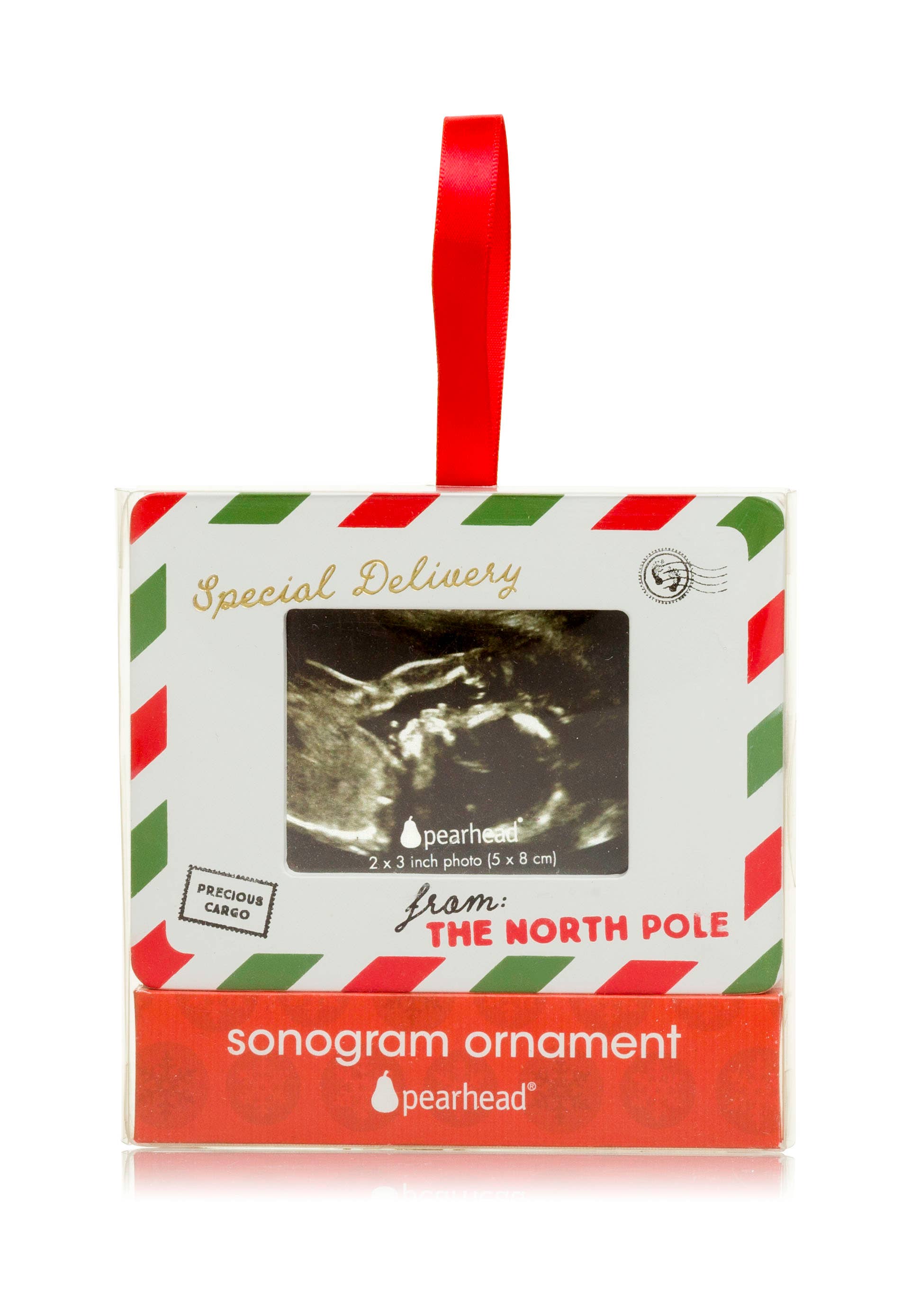 Pearhead - Special Delivery Sonogram Photo Holiday Ornament